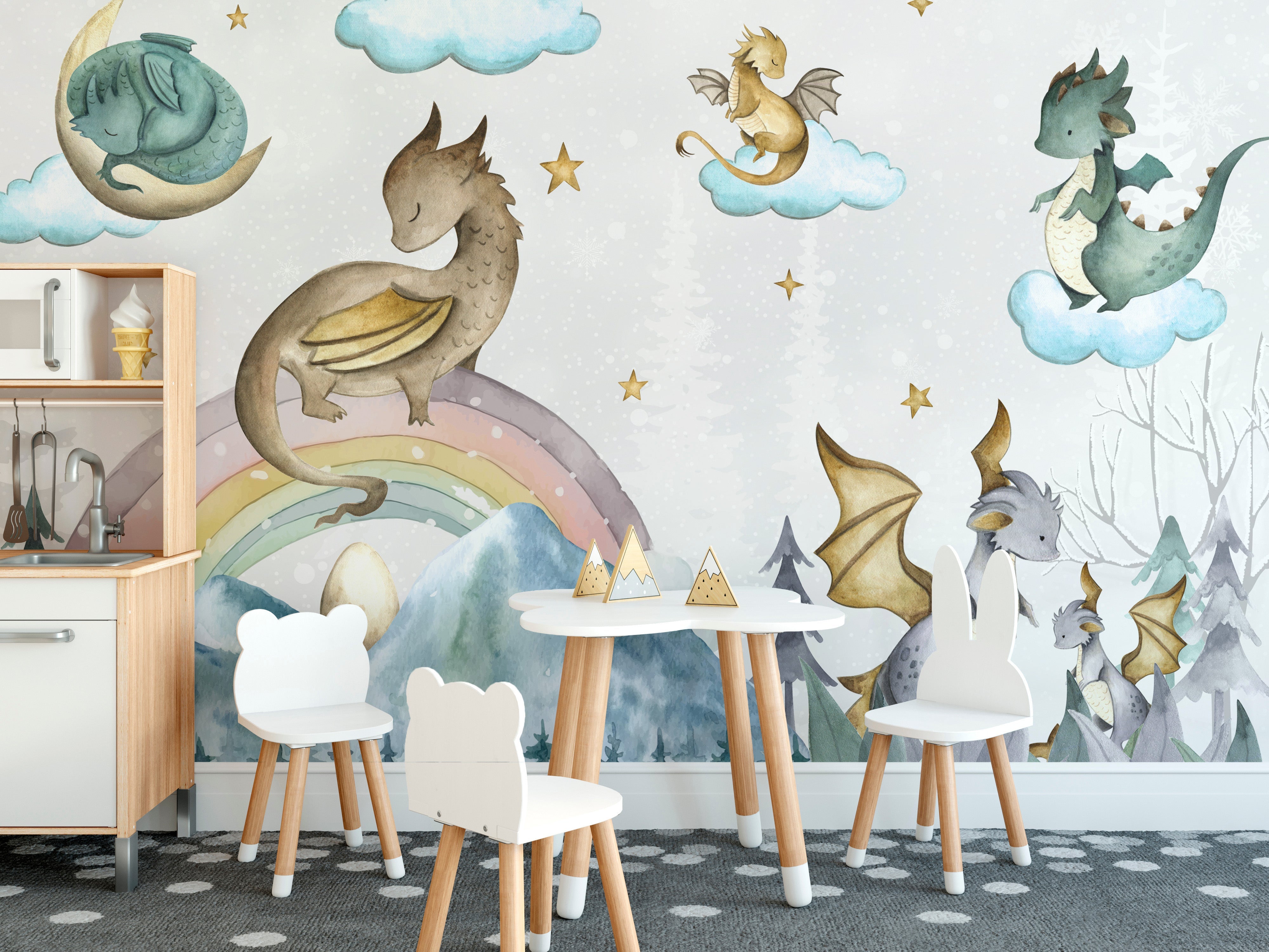 Mystical Dragon Wallpaper Mural for statement walls