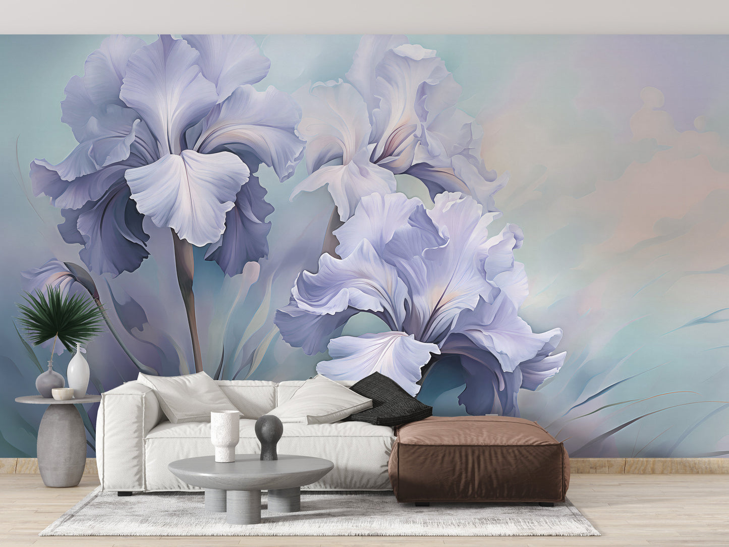 Wild Purple Iris Wallpaper Murals - Giffywalls