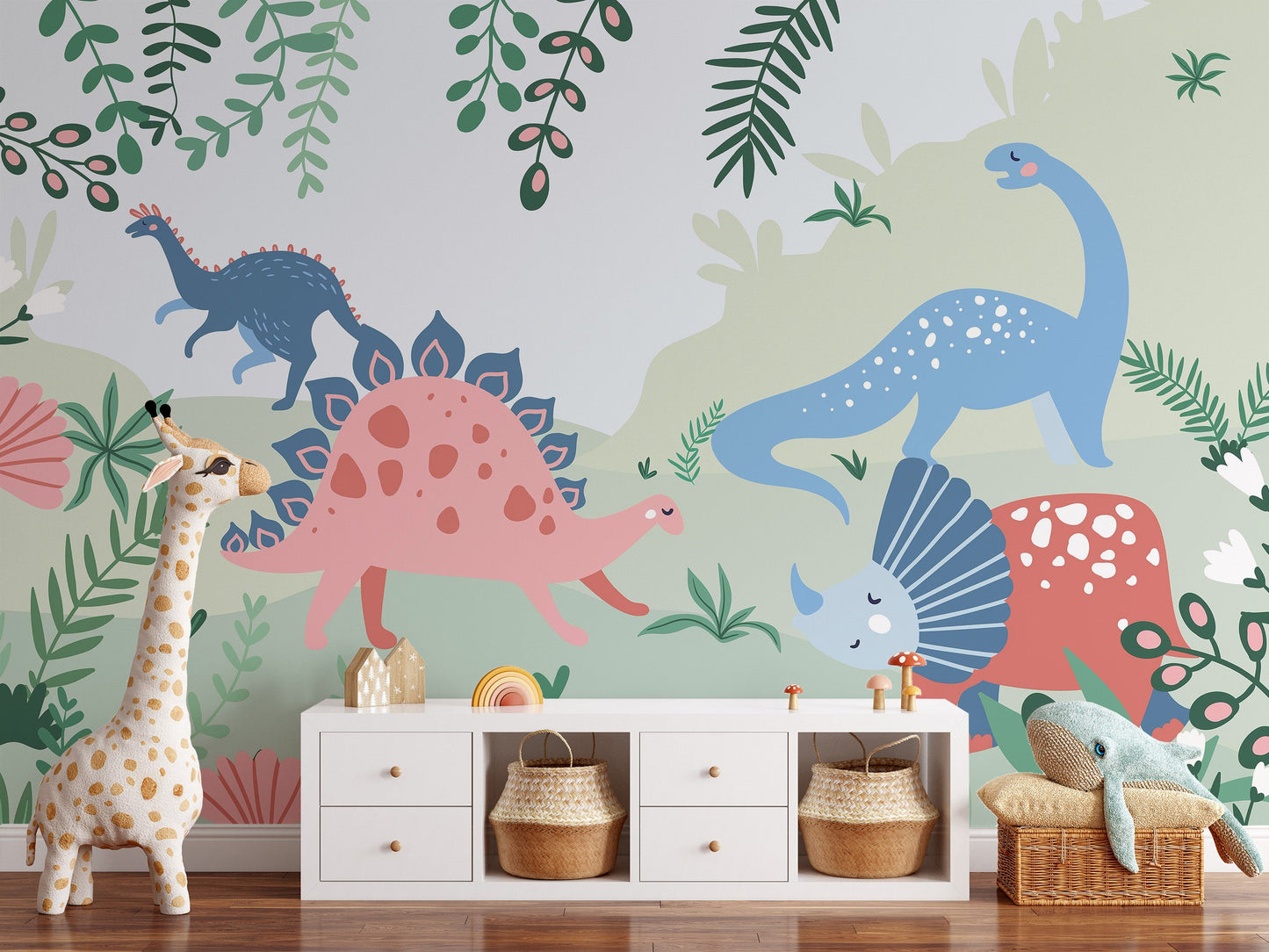 Kids Dinosaur Wallpaper transforms nurseries into adventures