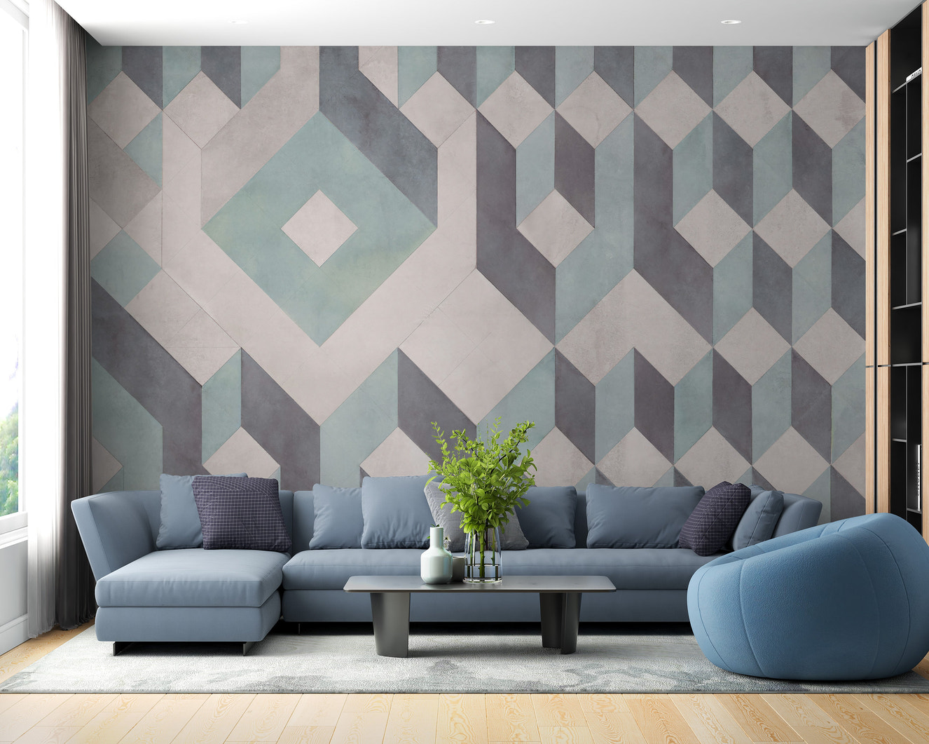 Linear Pattern Wallpaper Murals