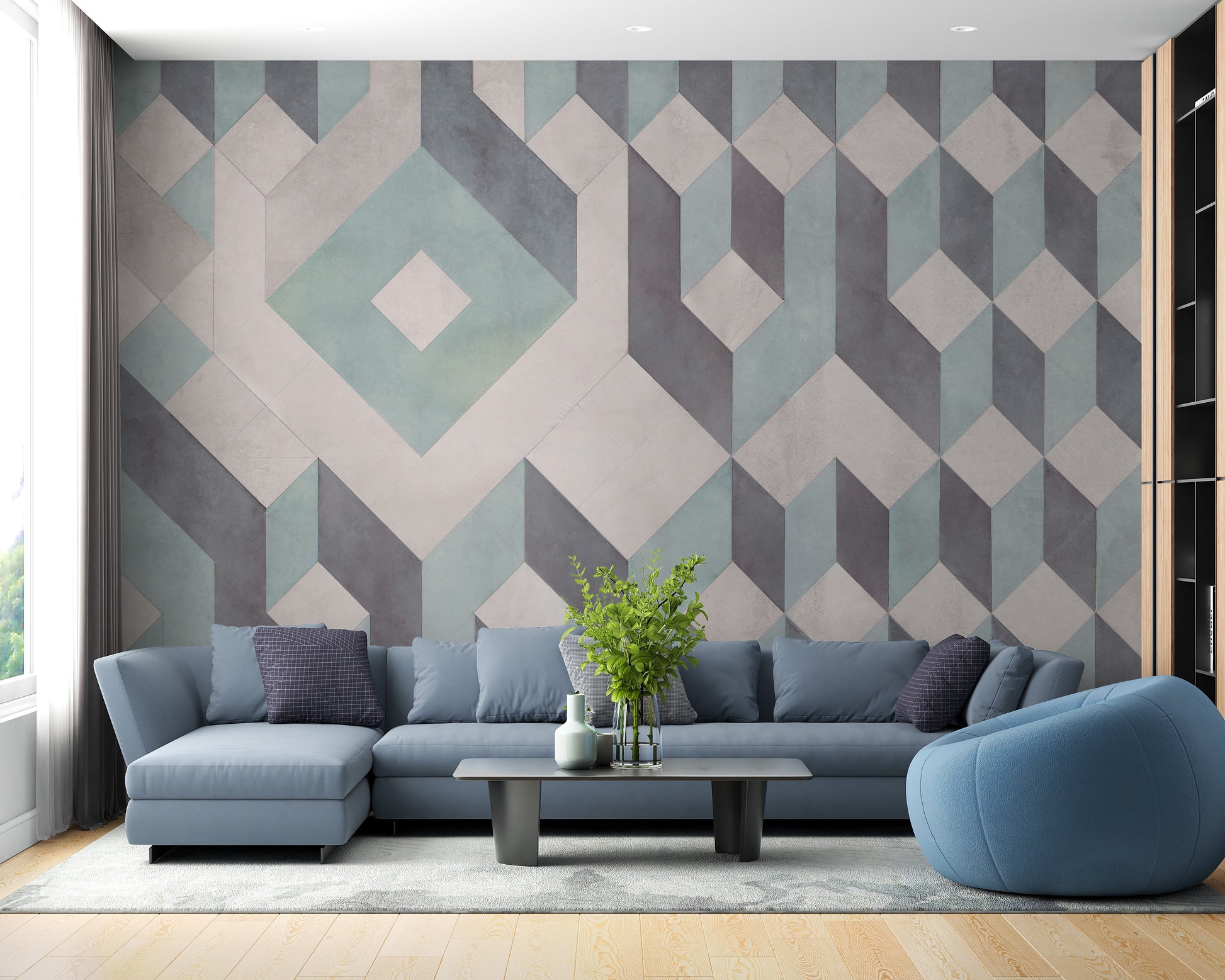 Linear Pattern Wallpaper Murals