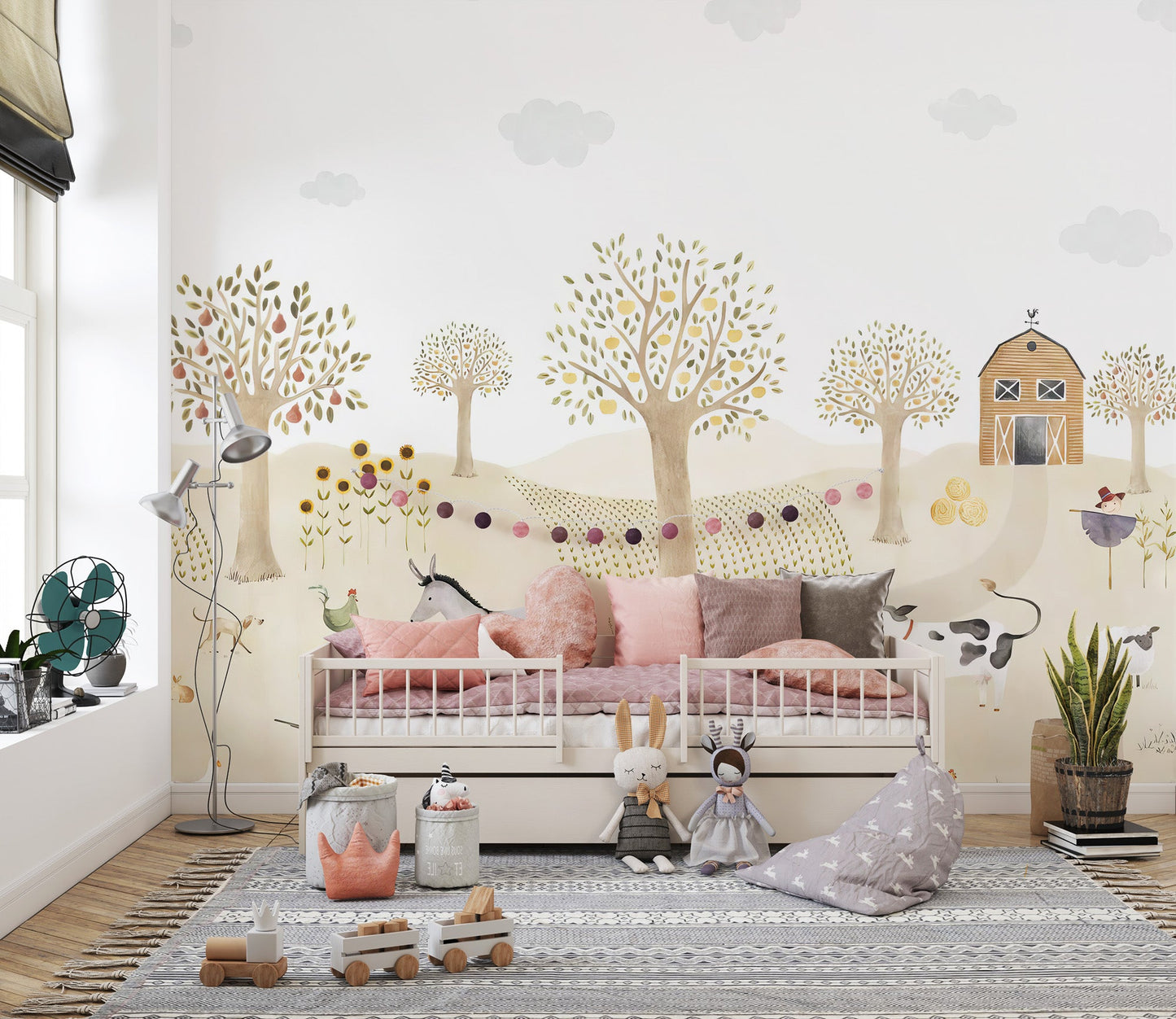 Bucolic Bliss Wallpaper Mural - Giffywalls