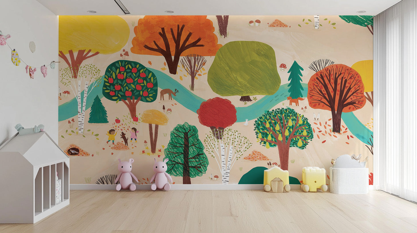 Storybook Trees Wall Mural - Giffywalls