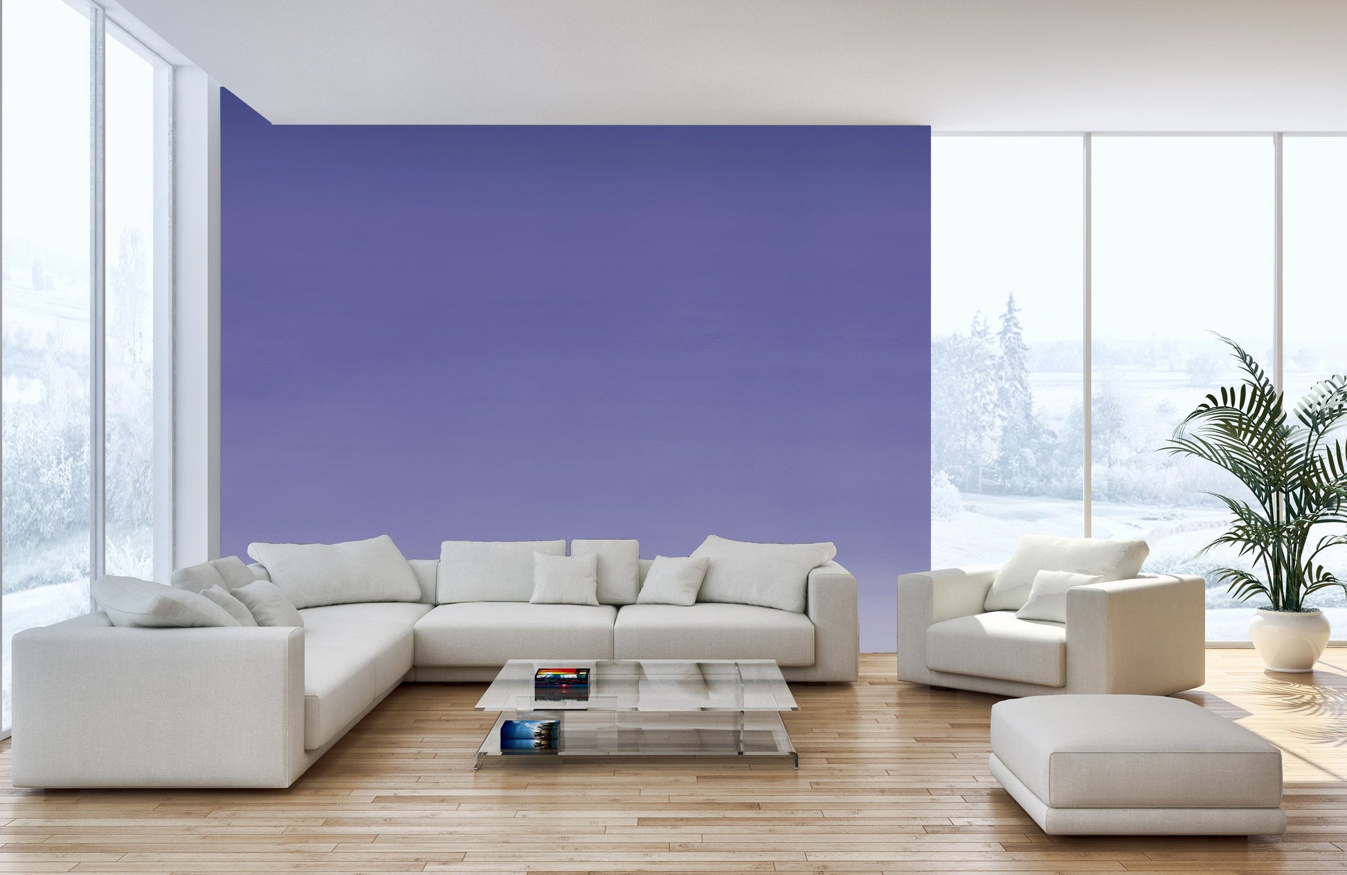 Purple Ombre Wall Mural - Giffywalls