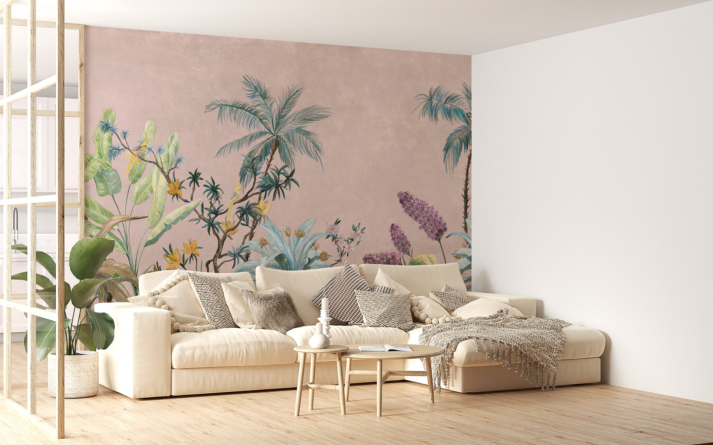 Boho Flowers Wallpaper Murals - Giffywalls