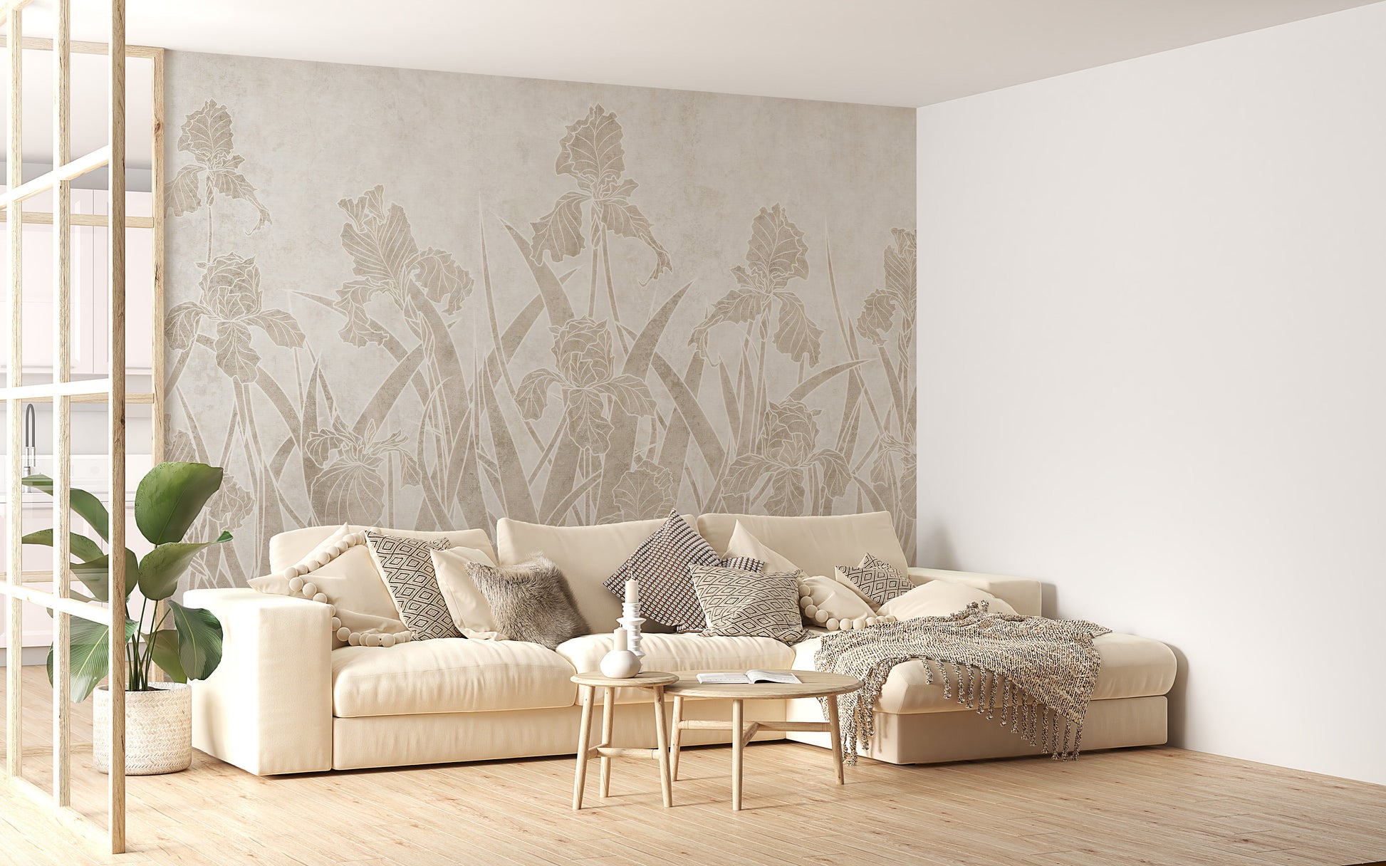 Blooming Flowers and Shrubs Wallpaper Murals - Giffywalls