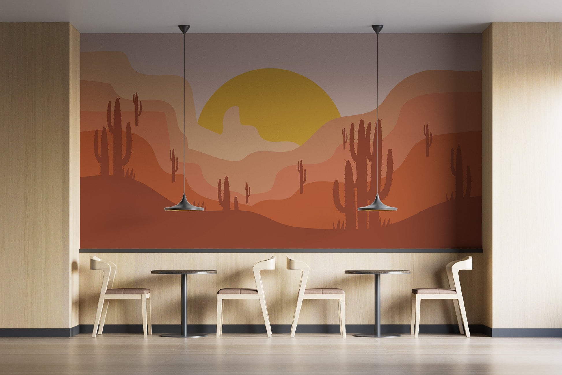 Desert Landscape Wallpaper Mural - Giffywalls