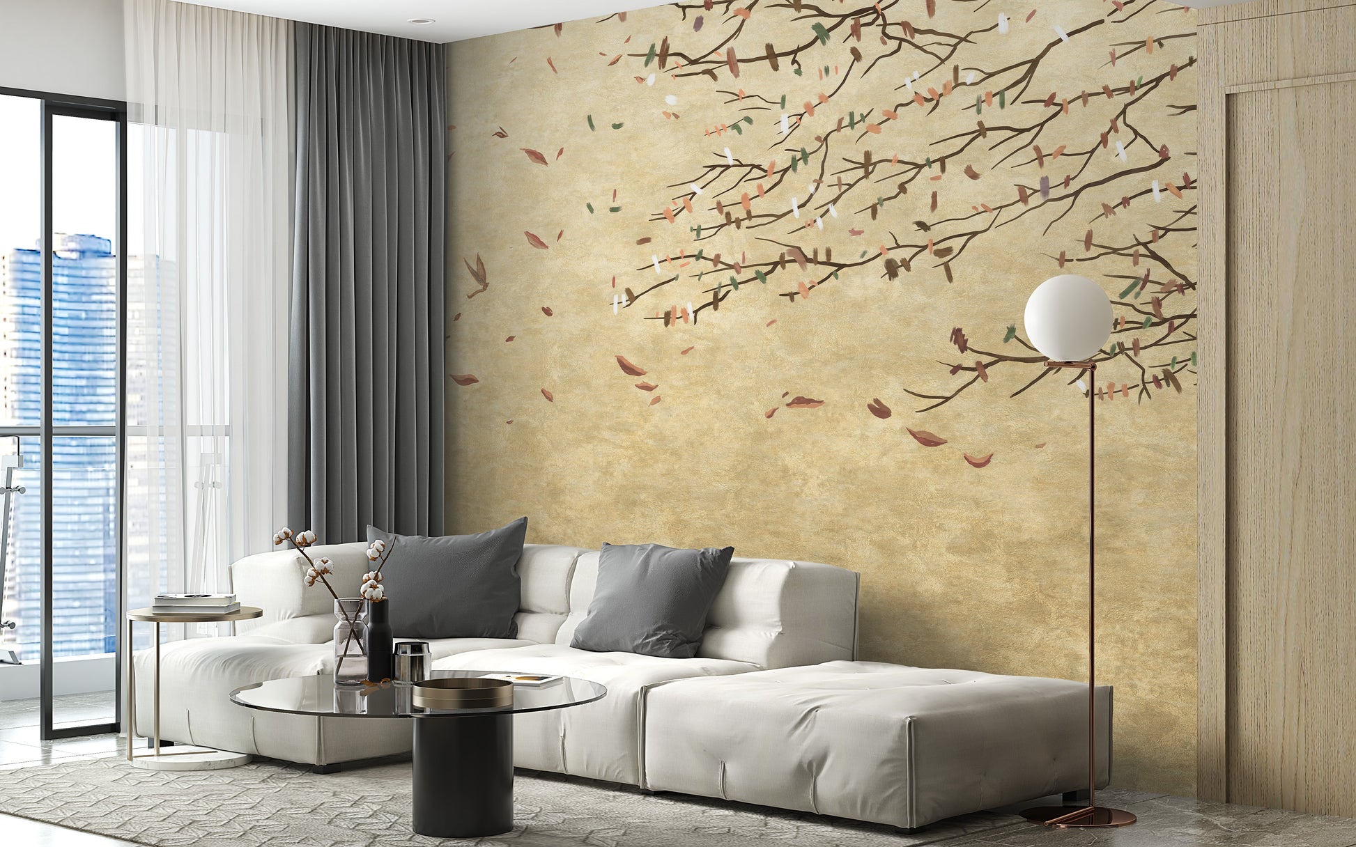 Delicate Cherry Blossoms Wallpaper Murals - Giffywalls