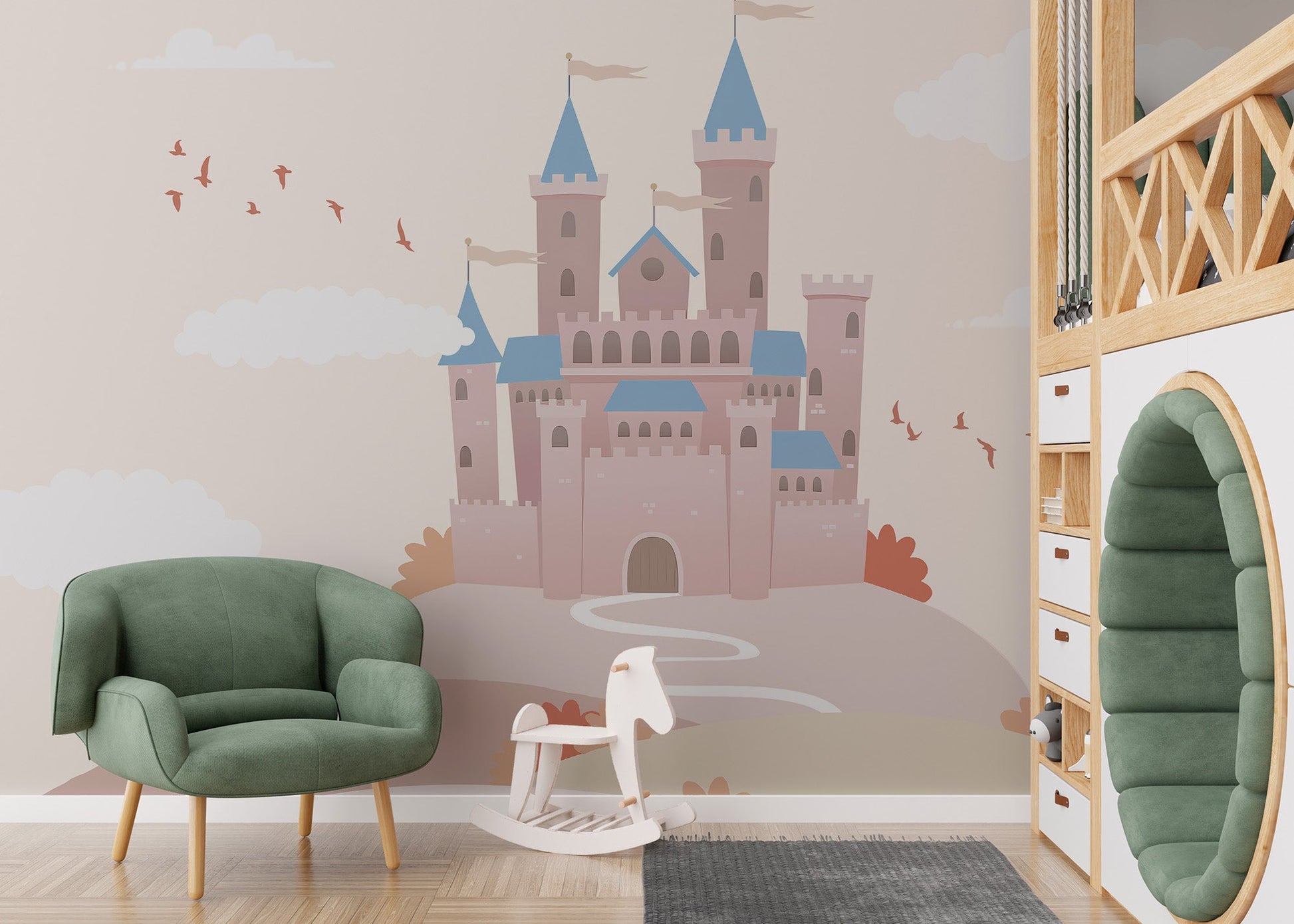 Enchanting mural sparks imagination in kids’ playrooms