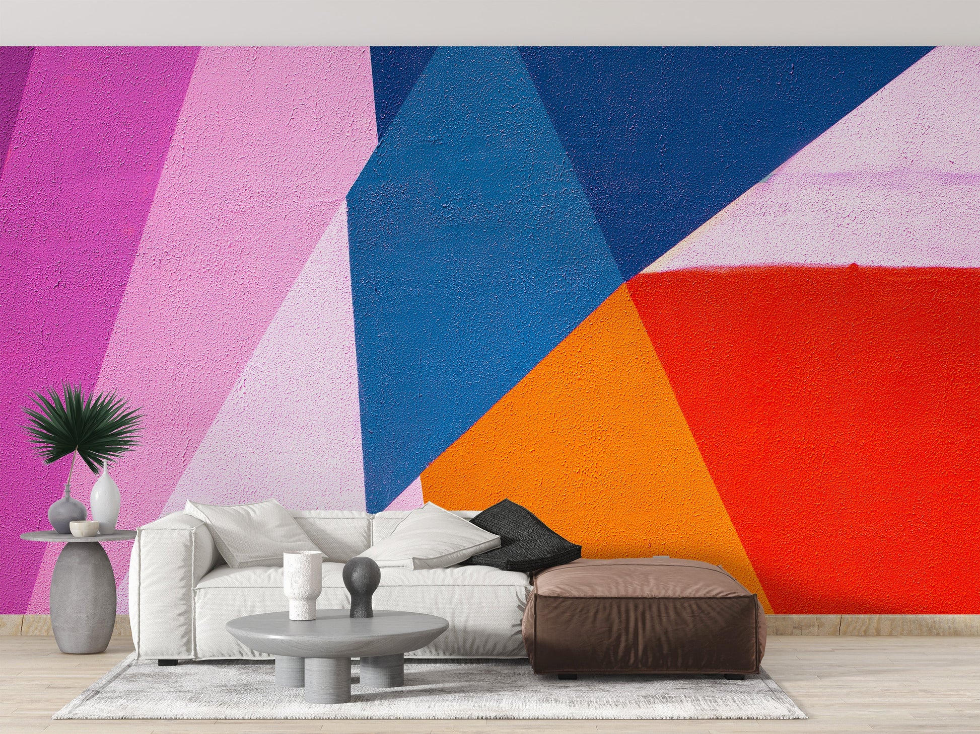 Urban Spectrum Colourful Abstract Wall Mural - Giffywalls