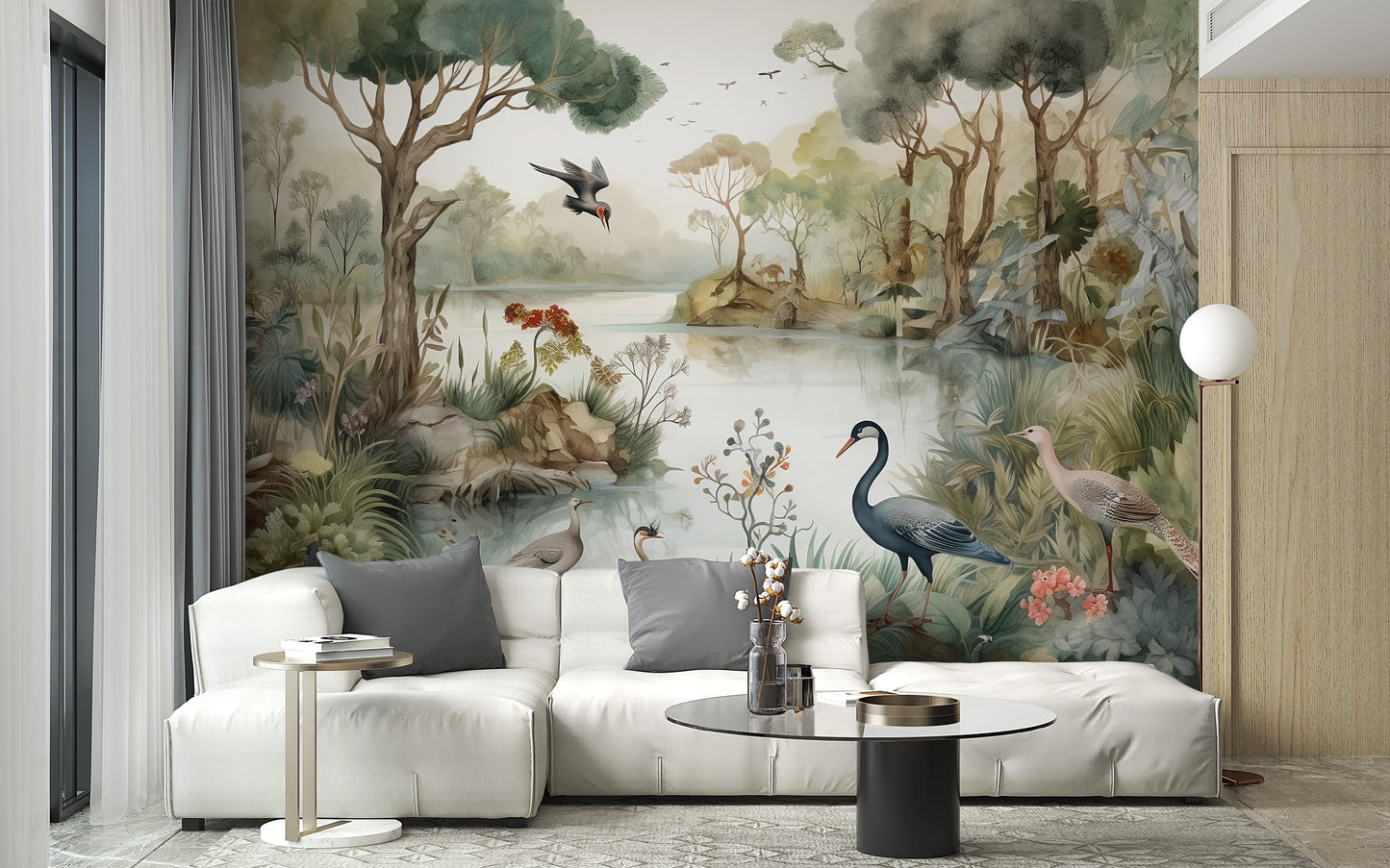 Oasis Lakeside Wallpaper Mural - Giffywalls