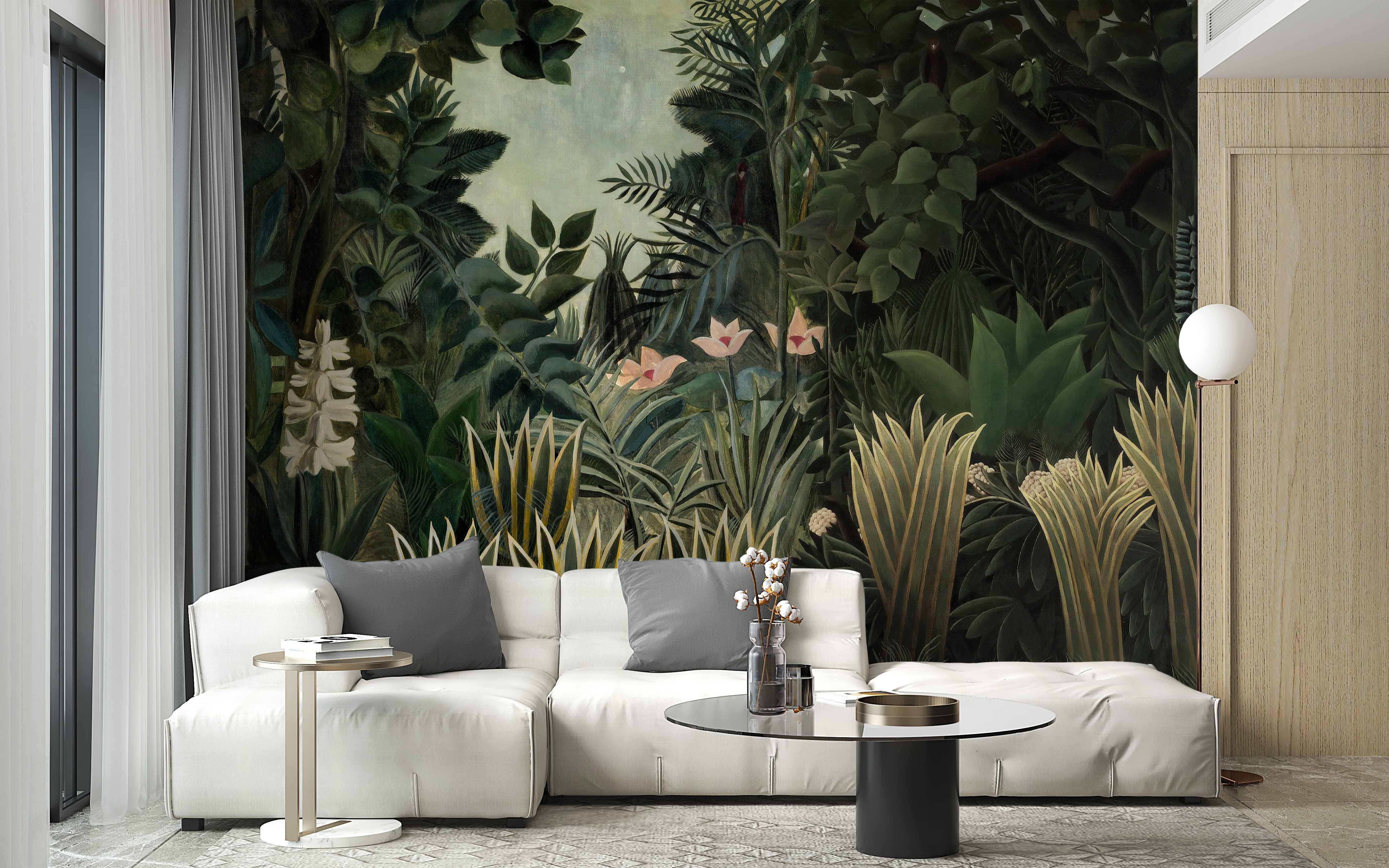 Lush Green Tropical Forest Wallpaper Murals - Giffywalls