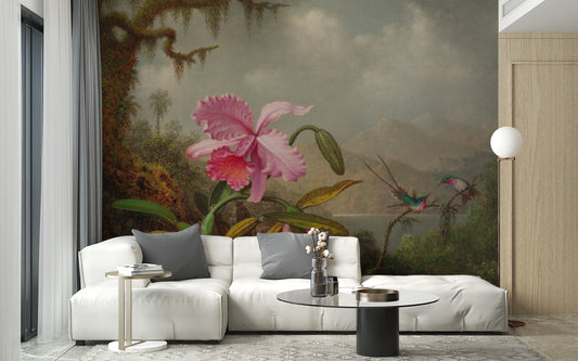 Pink Flower Wallpaper Mural
