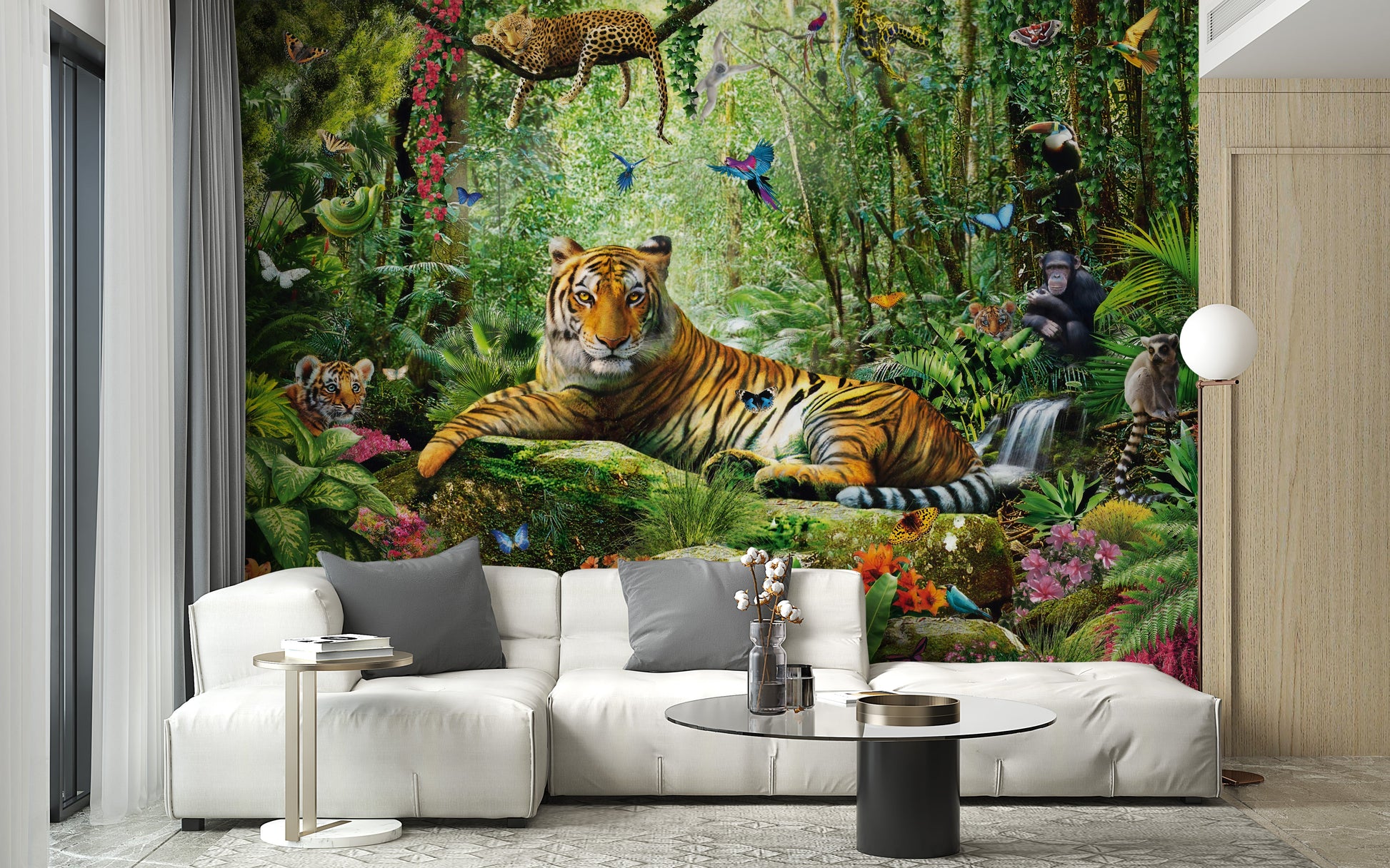 Royal Tiger View Of Jungle Wallpaper Murals - Giffywalls