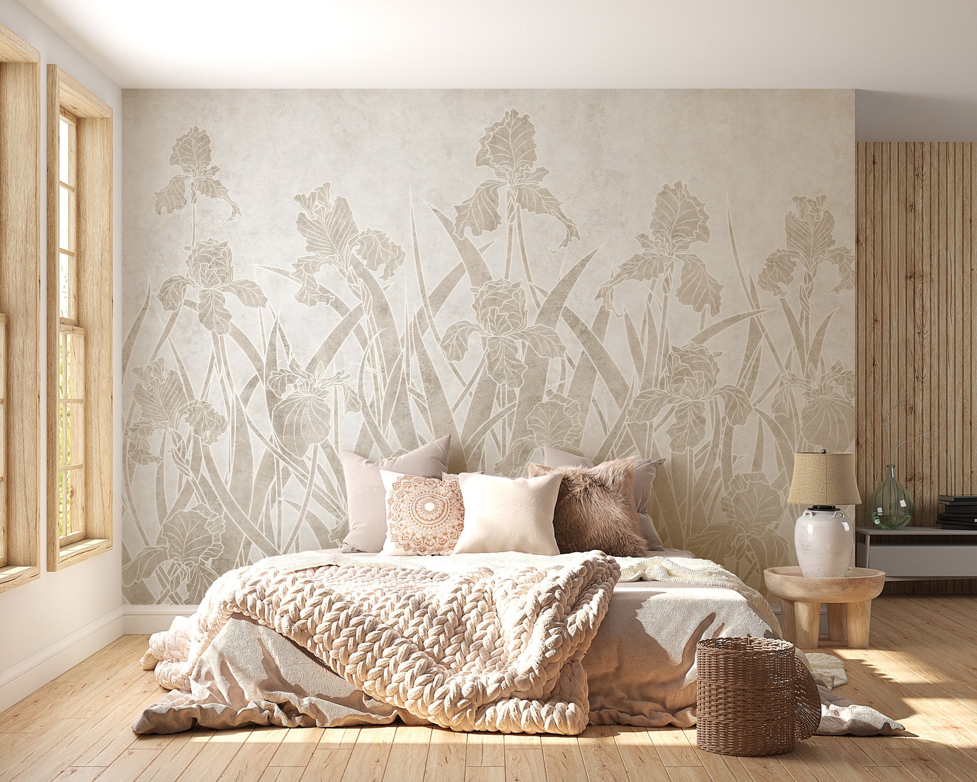 Blooming Flowers and Shrubs Wallpaper Murals - Giffywalls