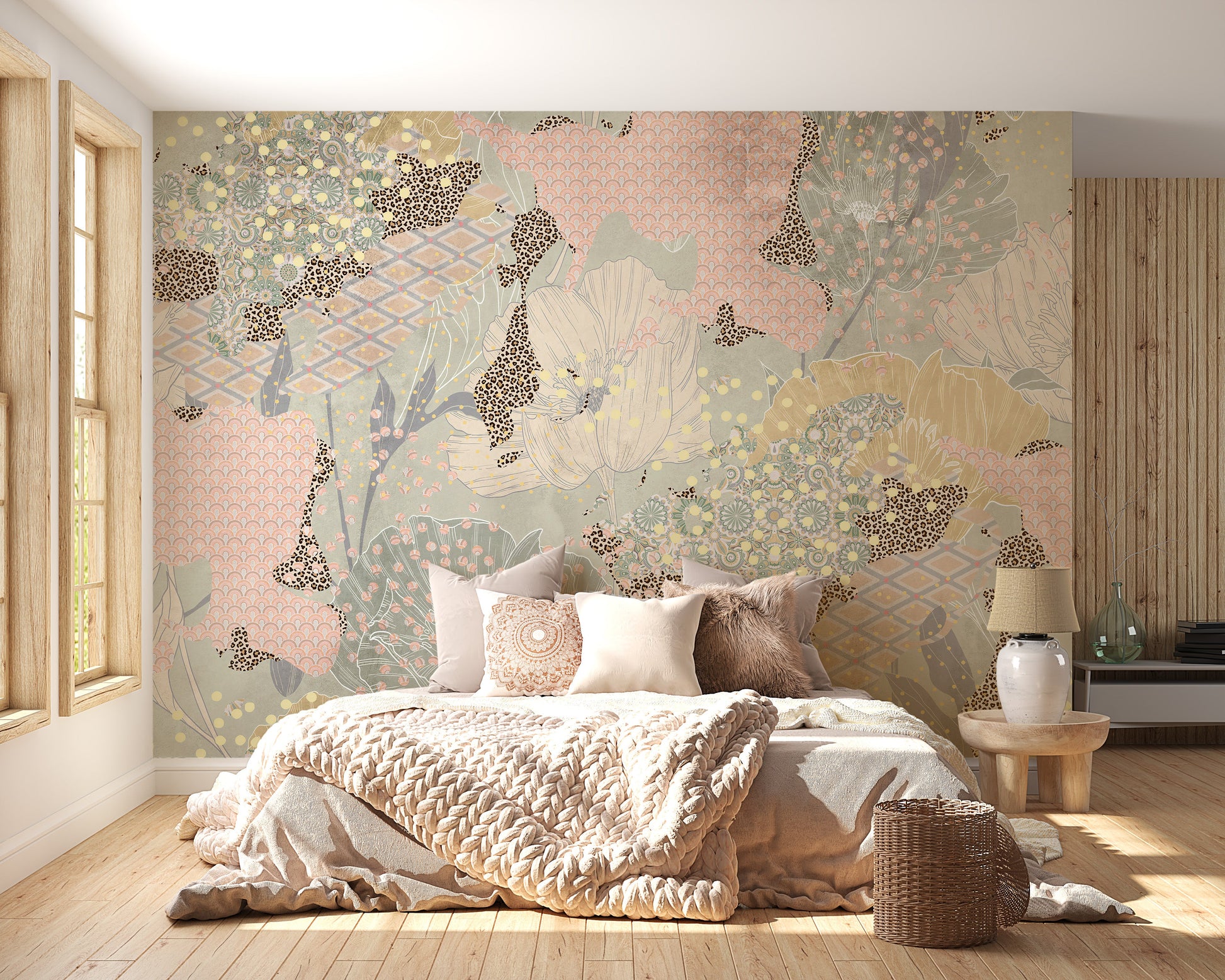 Boho Artistic Wallpaper Murals - Giffywalls