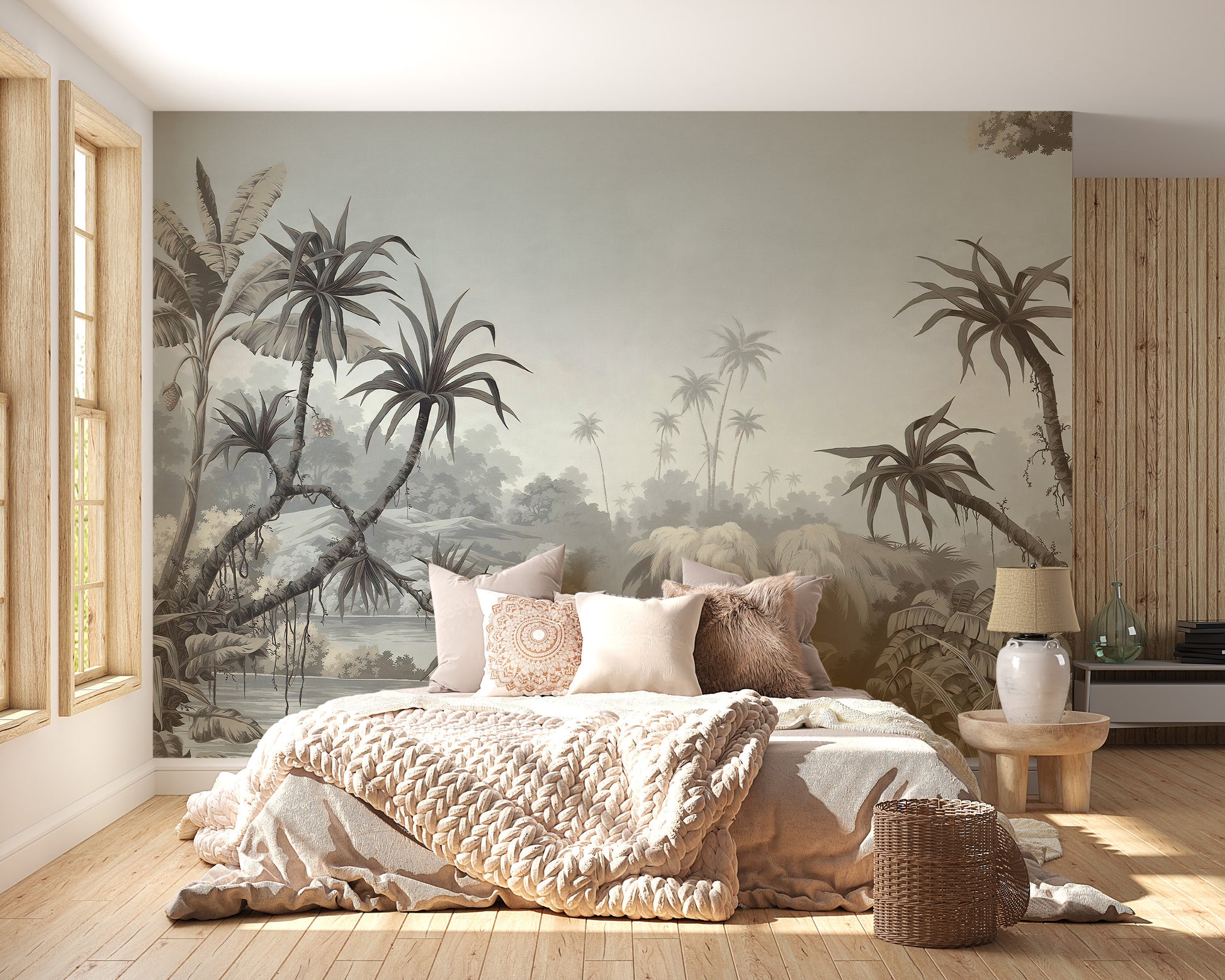 Tropical Countryside Wallpaper Murals - Giffywalls