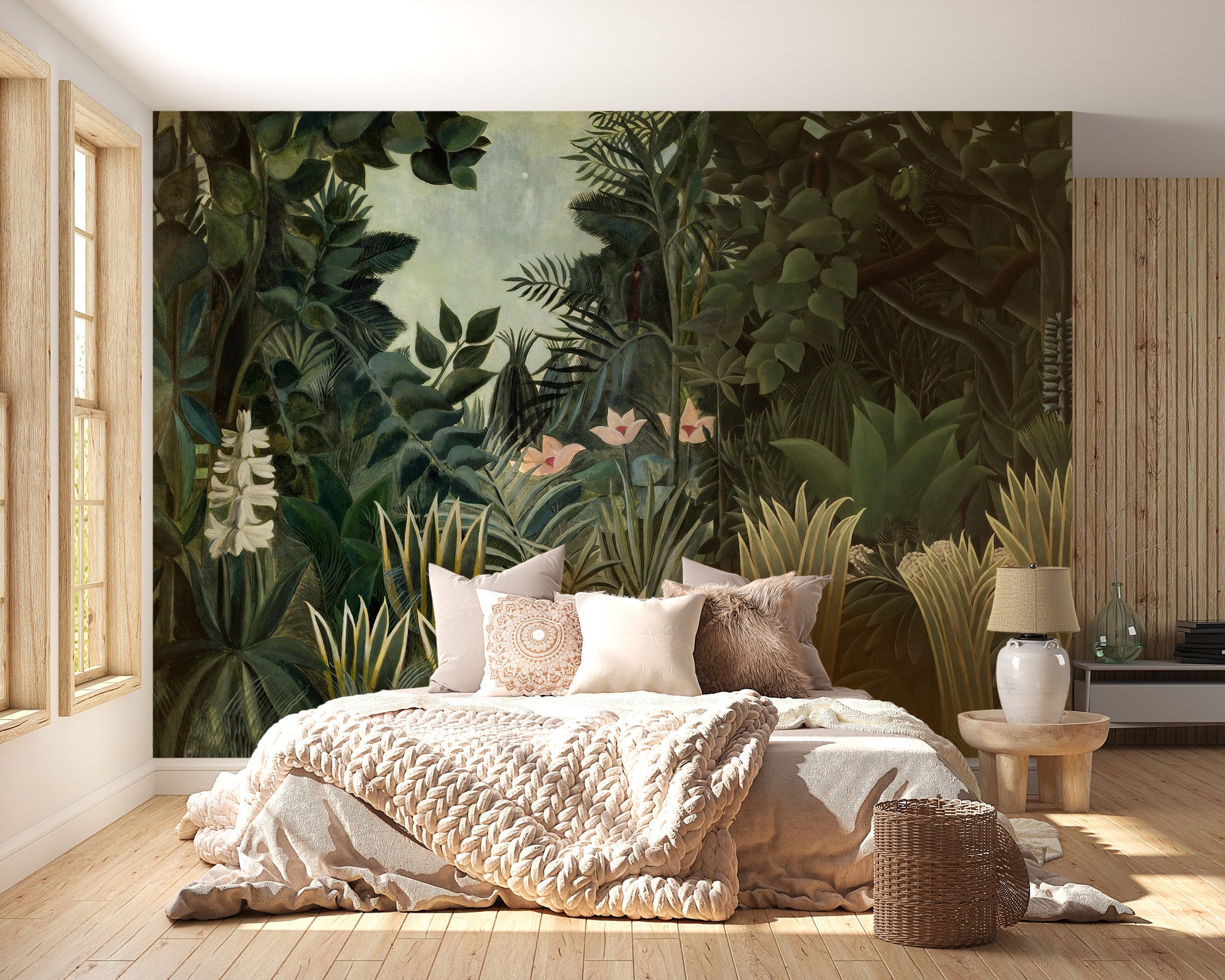 Lush Green Tropical Forest Wallpaper Murals - Giffywalls