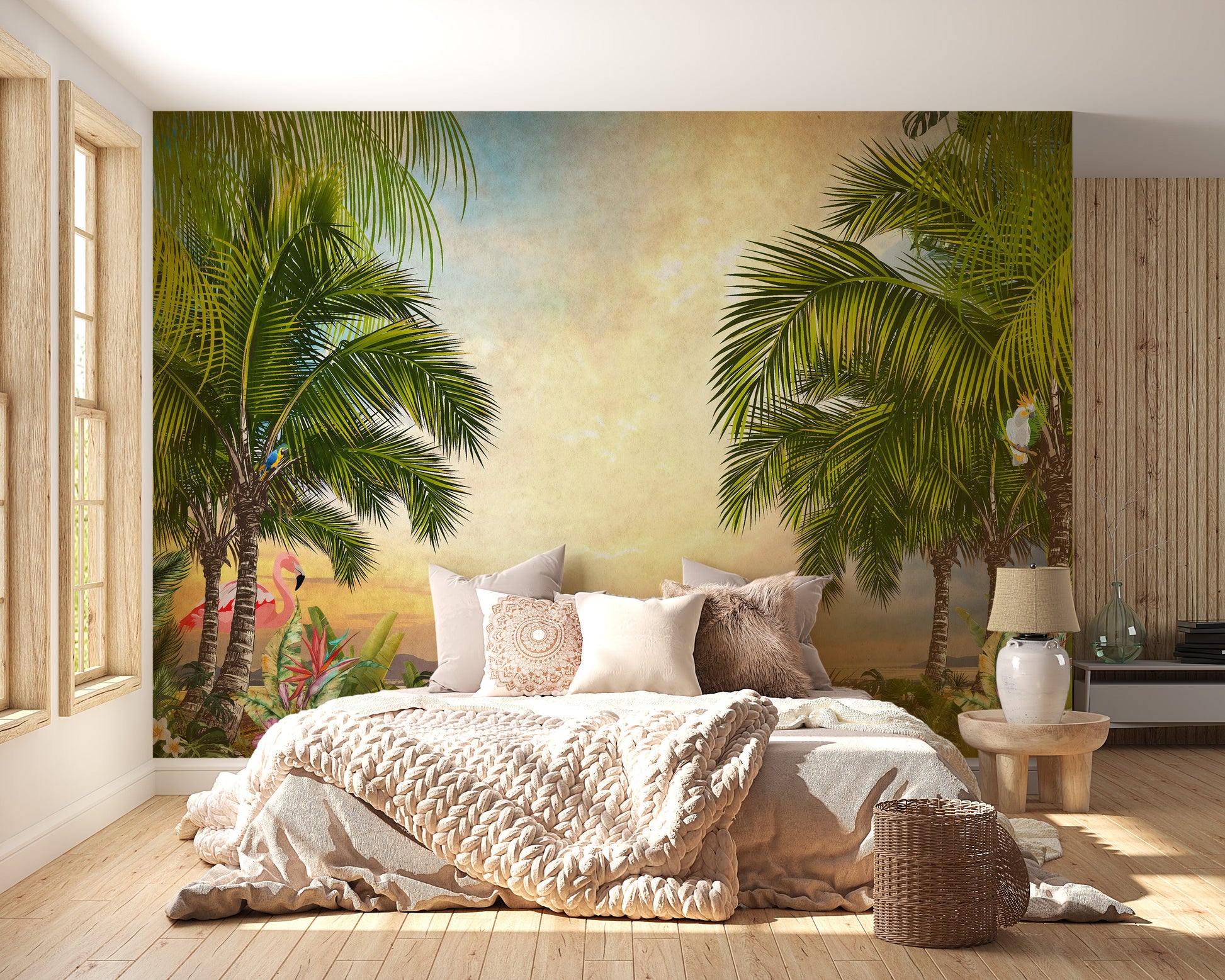 Lavish Sunset Scene Wall Mural
