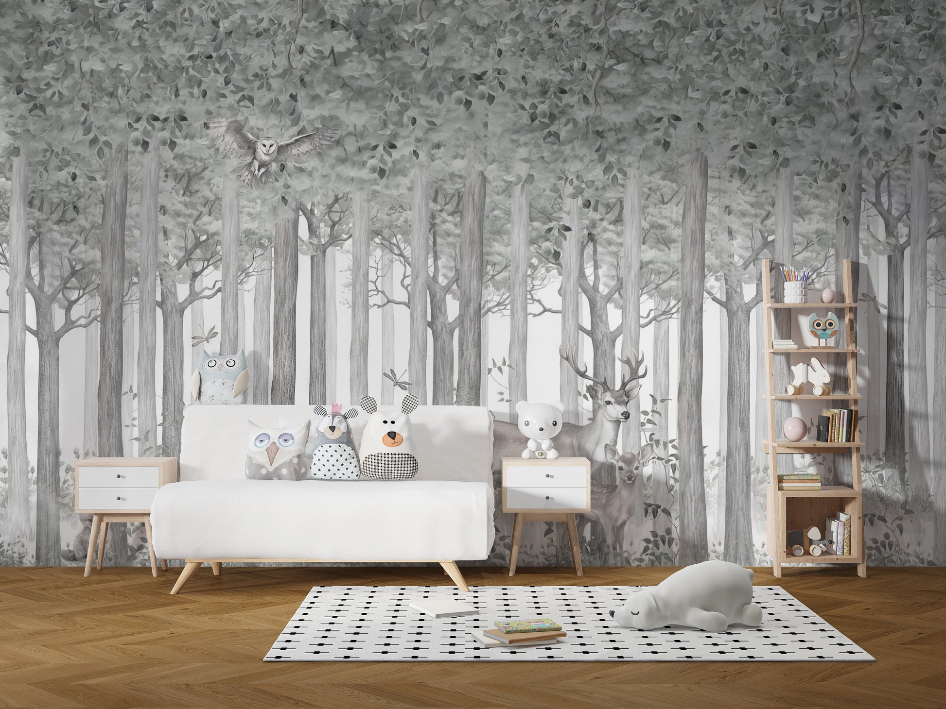 Mystical Fauna Wall Mural - Giffywalls