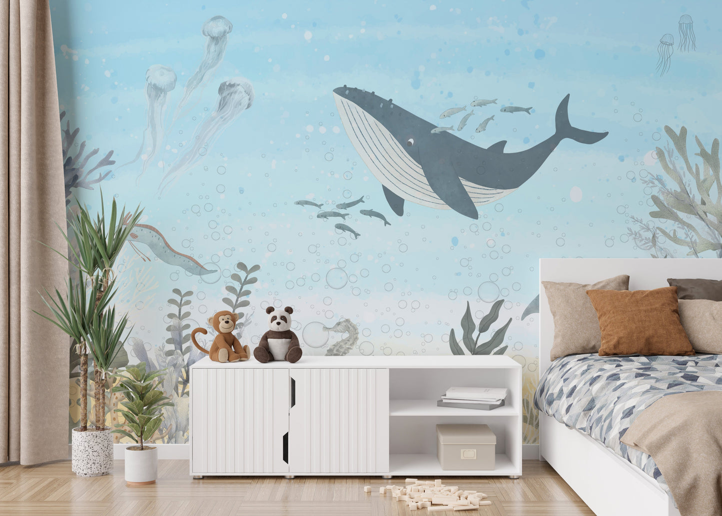 Oceanic Harmony Wall Mural