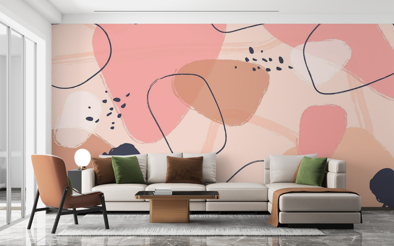 Colorful Abstract Pastel Art Wallpaper Murals