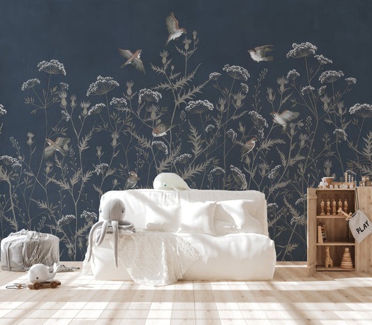 Evening elegance aviary wallpaper for walls