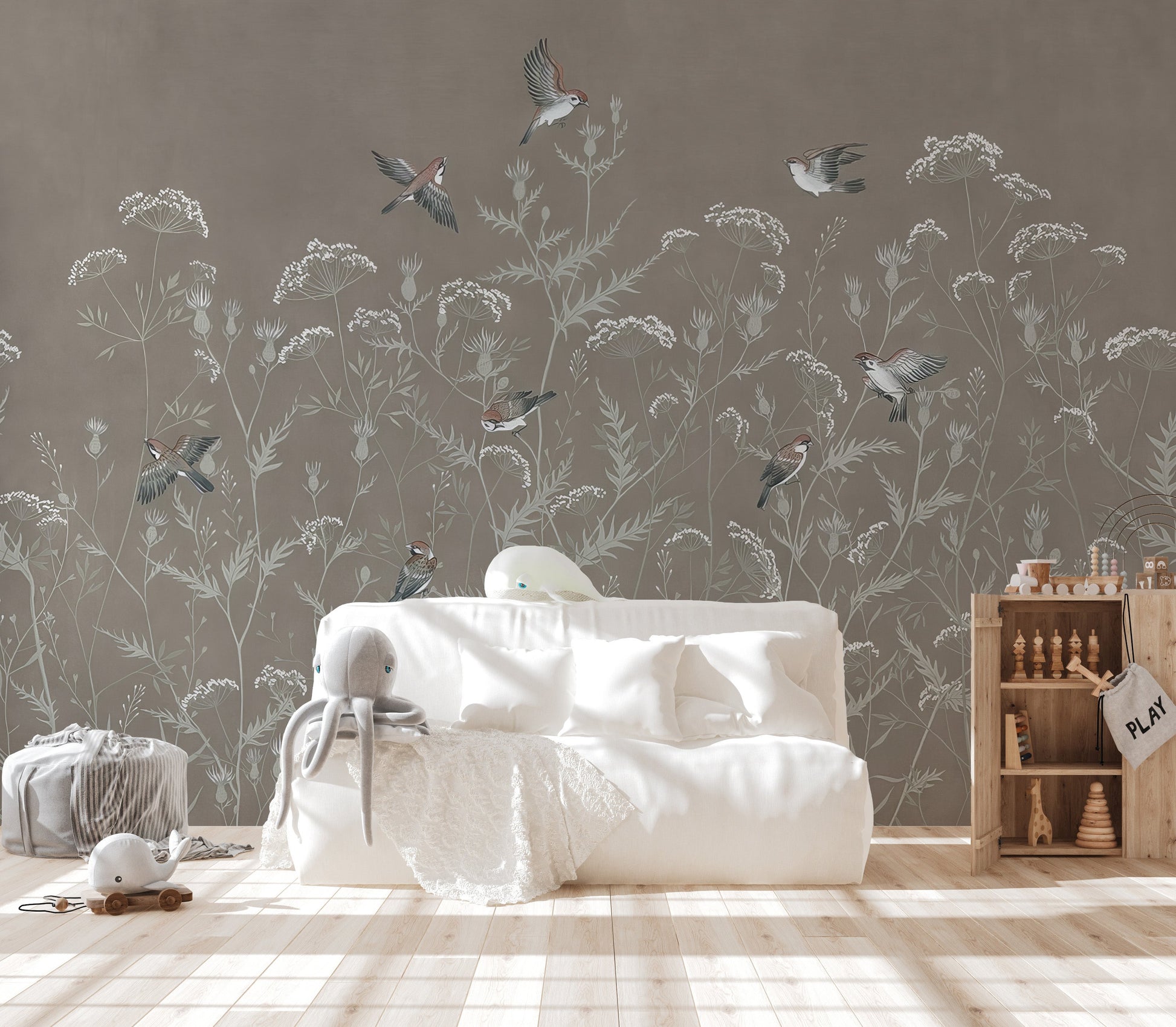 Meadow Melody Wallpaper Mural - Giffywalls