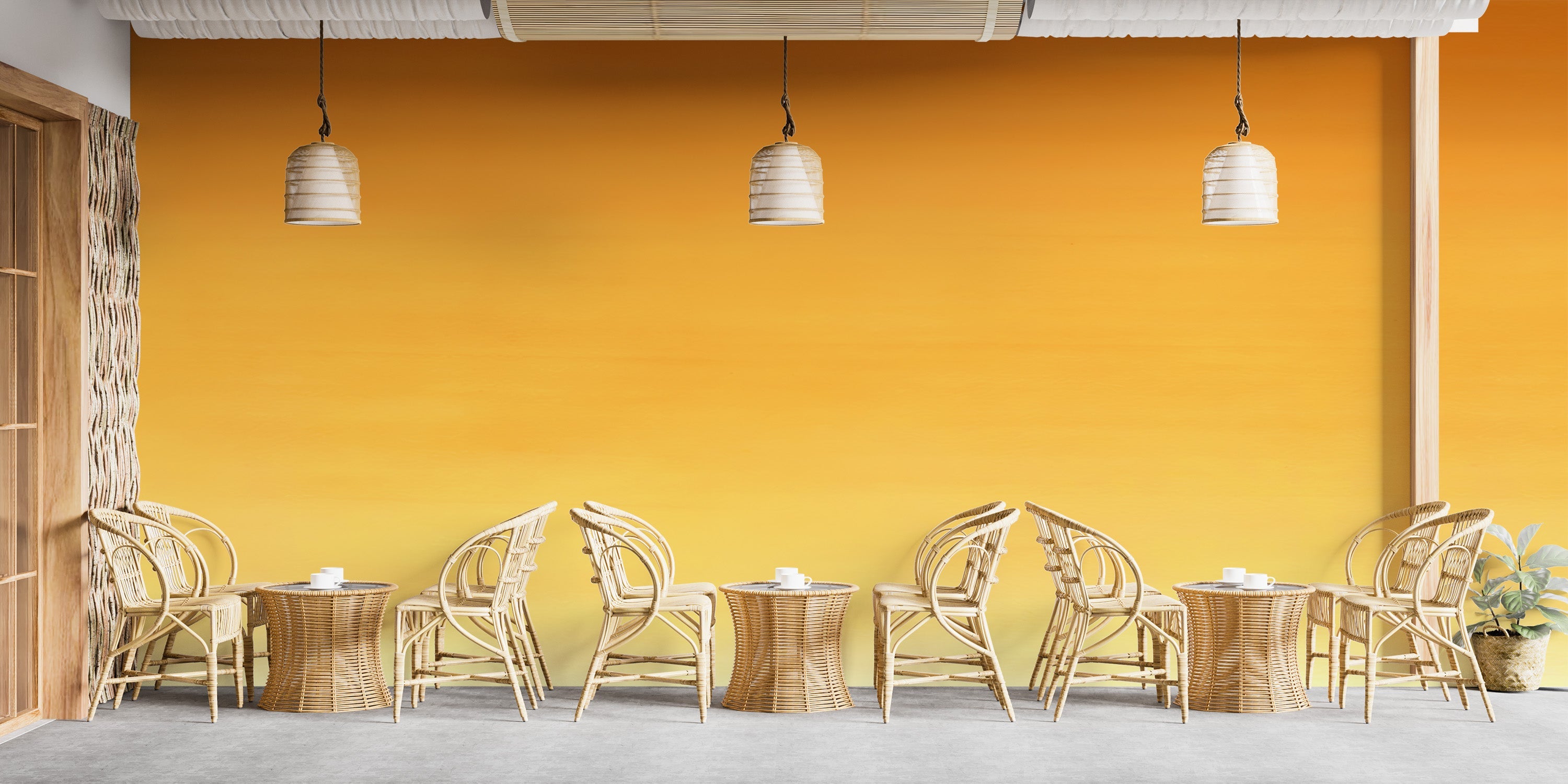 Honey Ombre Wall Mural - Giffywalls