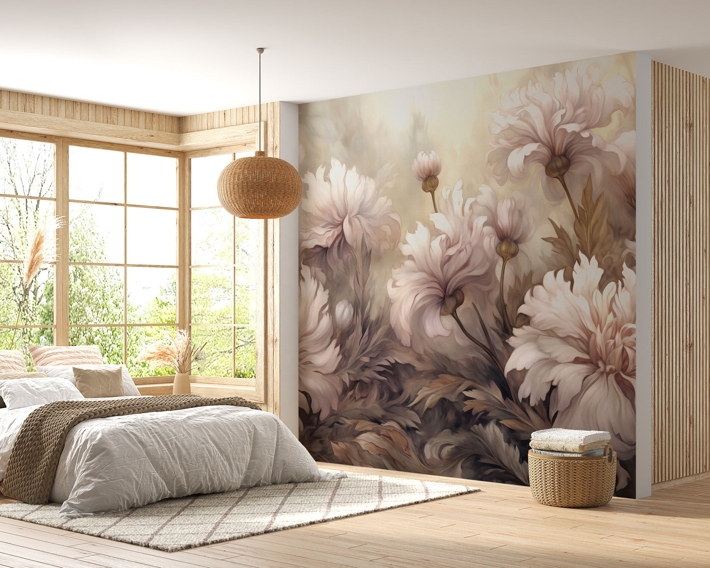 Underwater Pink Flowers Wallpaper Murals - Giffywalls