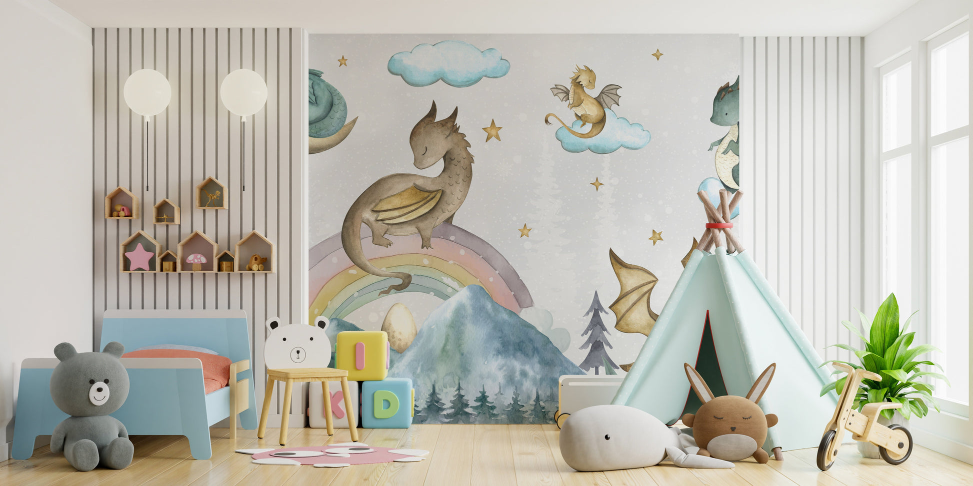 Mystical Dragon Wallpaper Mural for unique decor