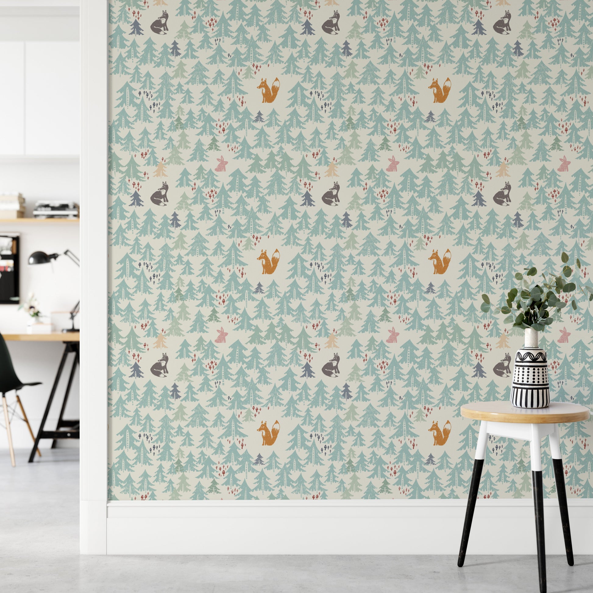 Mystical Woodland Creatures Wallpaper Mural
