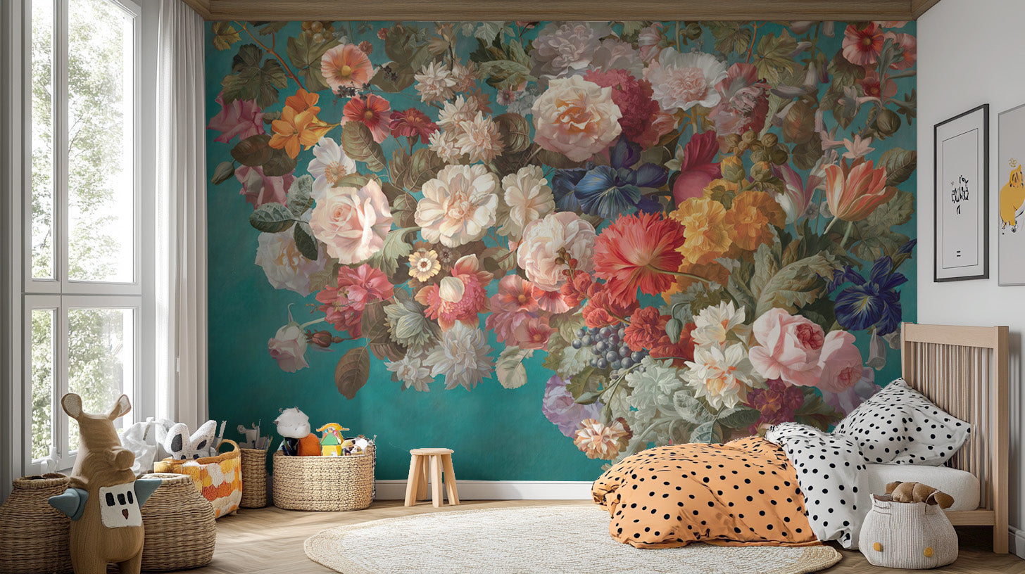 Nature-inspired Dutch peel-and-stick mural for timeless appeal