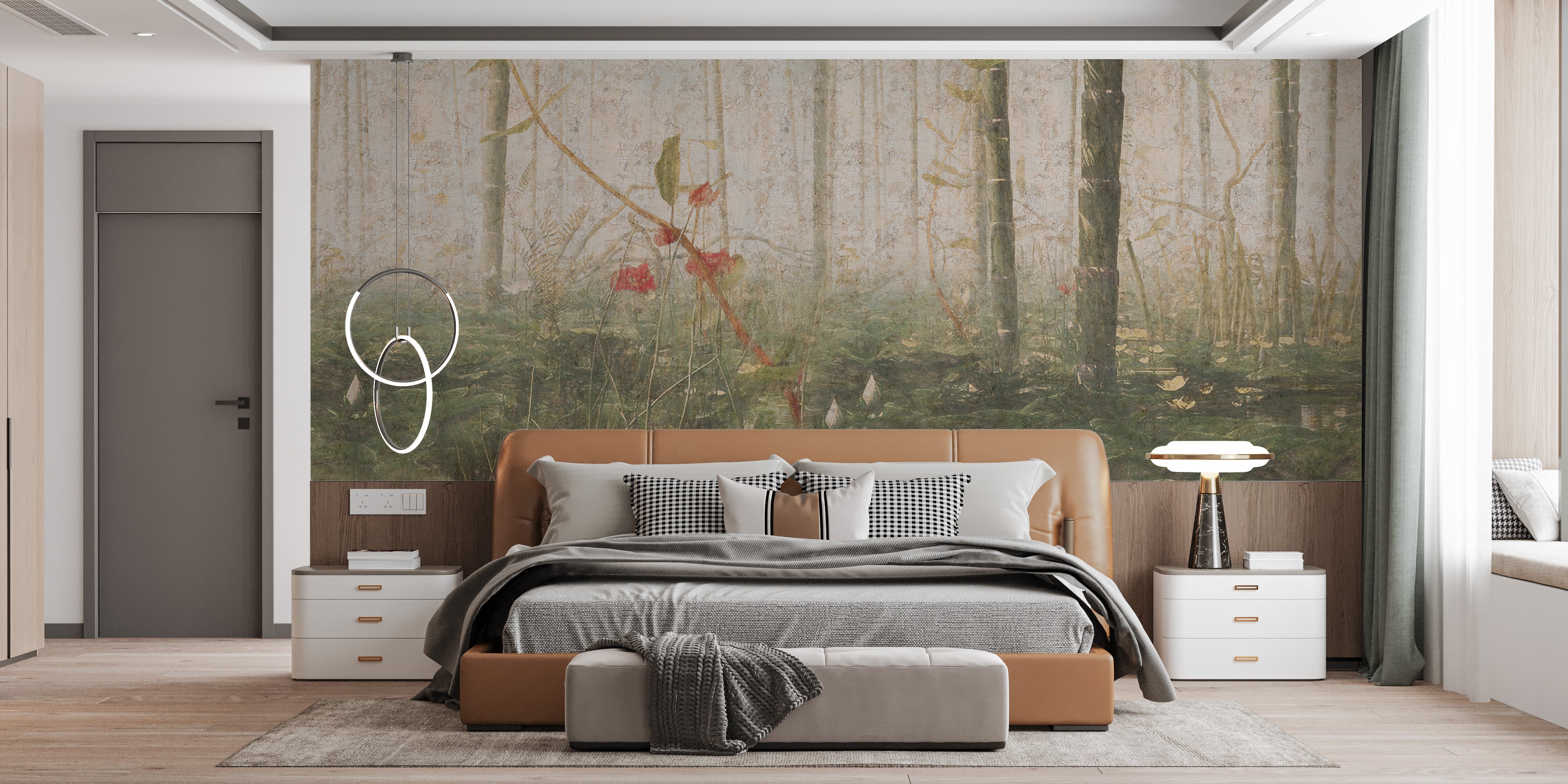 Foggy Tropical Deciduous Forest Wallpaper Murals - Giffywalls