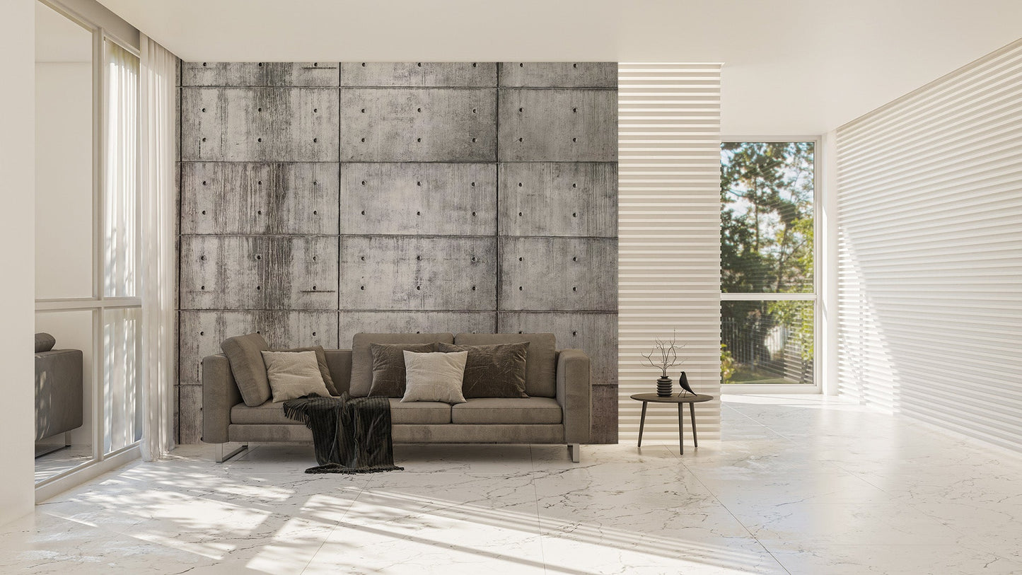 Raw Concrete Wallpaper Mural - Giffywalls