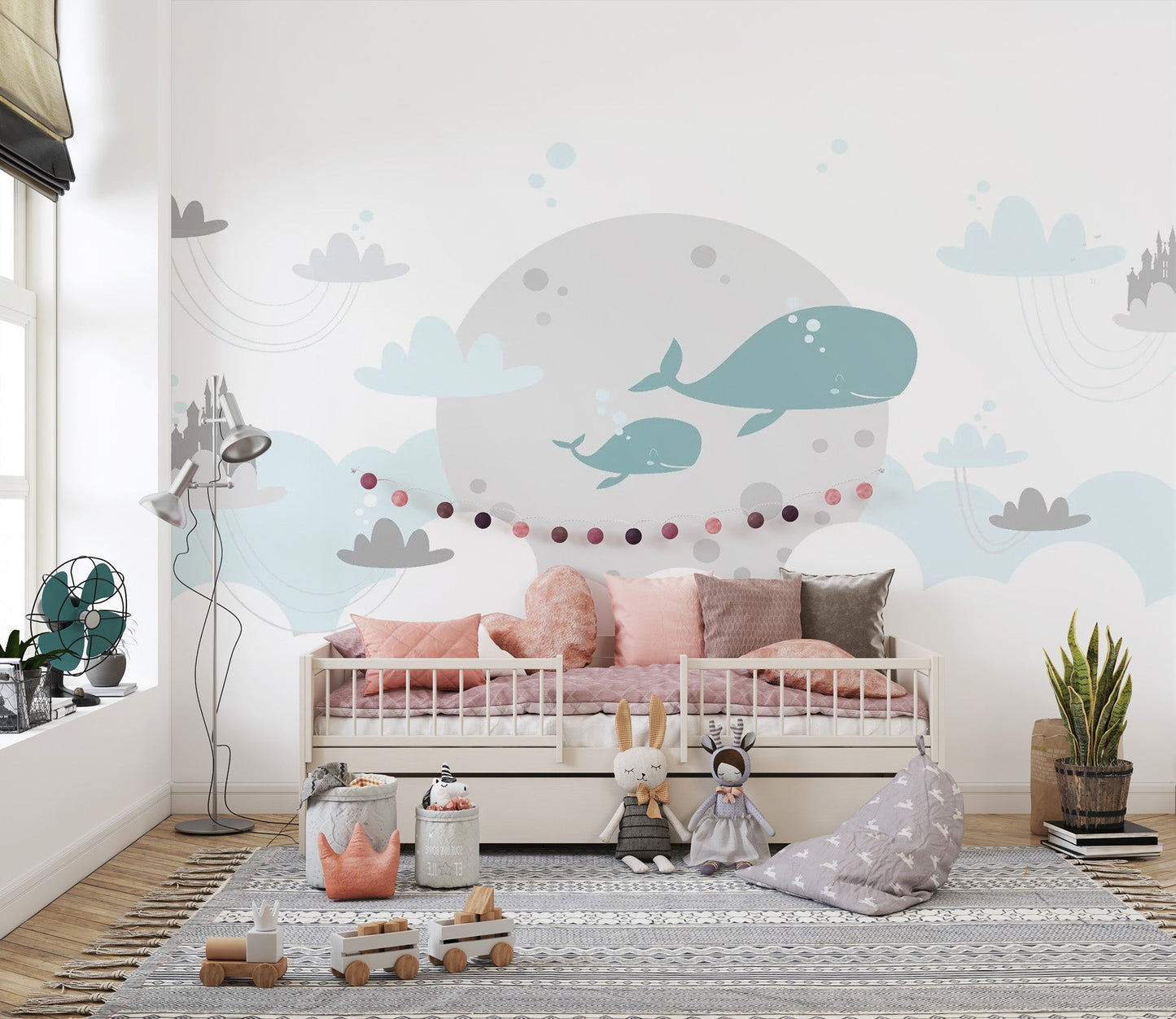 Cute Baby Room Wallpaper Mural - Giffywalls