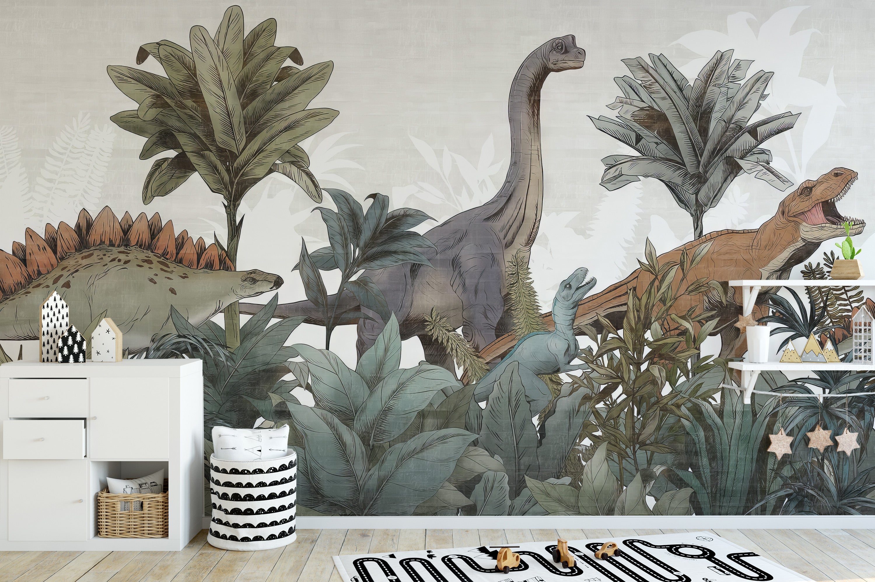 Jurassic Journey Wall Mural - Giffywalls