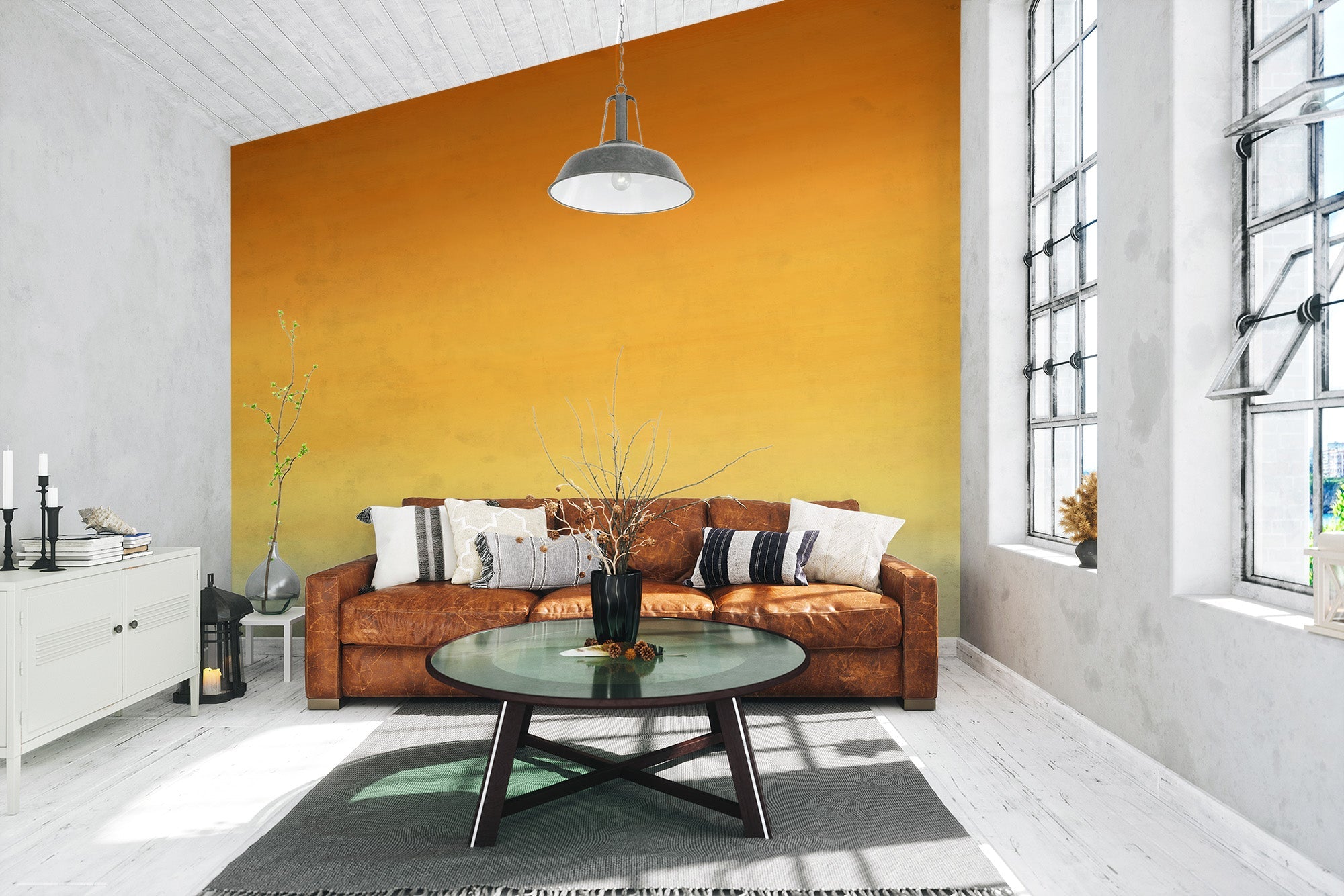 Honey Ombre Wall Mural - Giffywalls