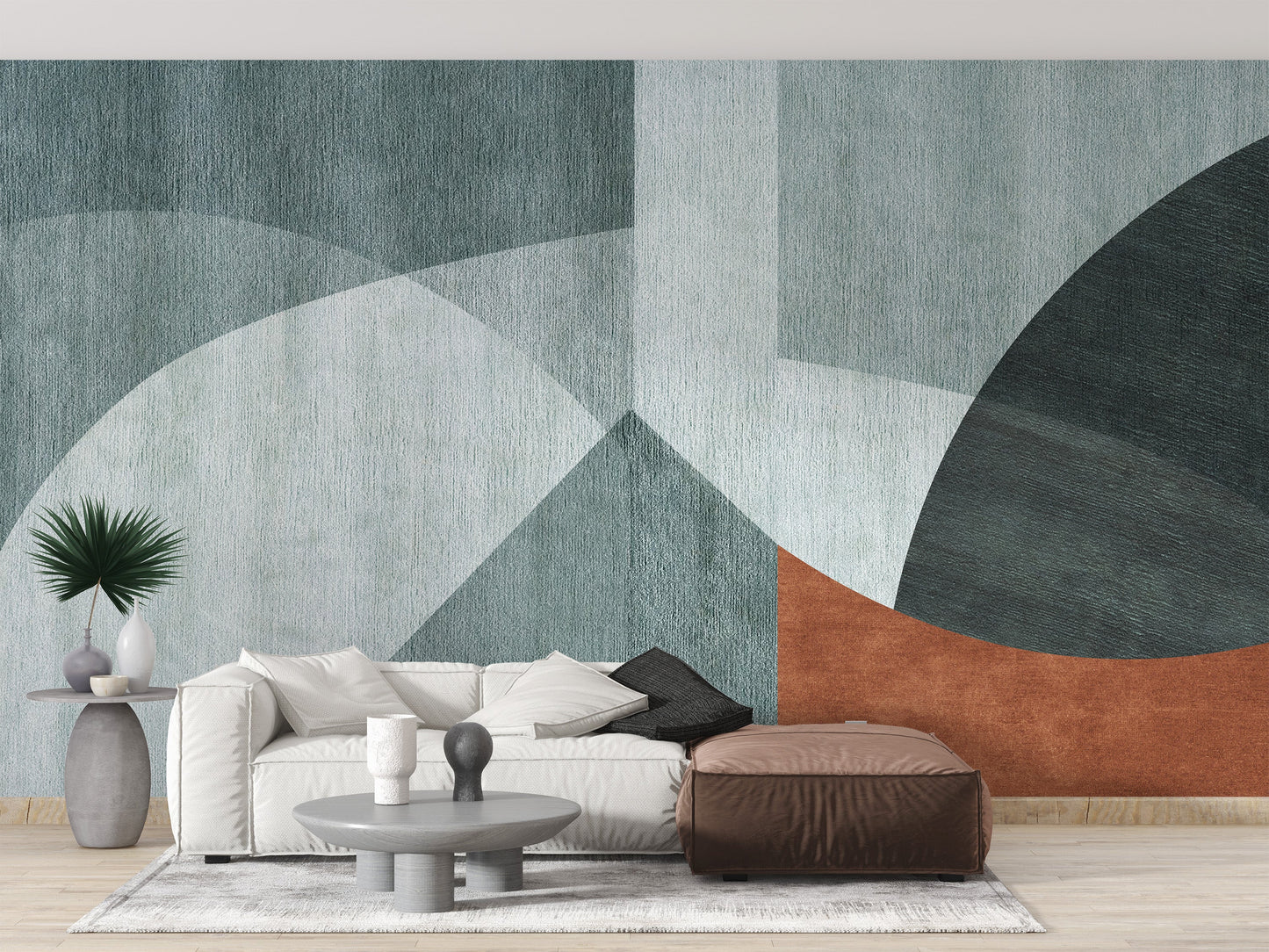 Geometric Minimalist Wall Mural - Giffywalls