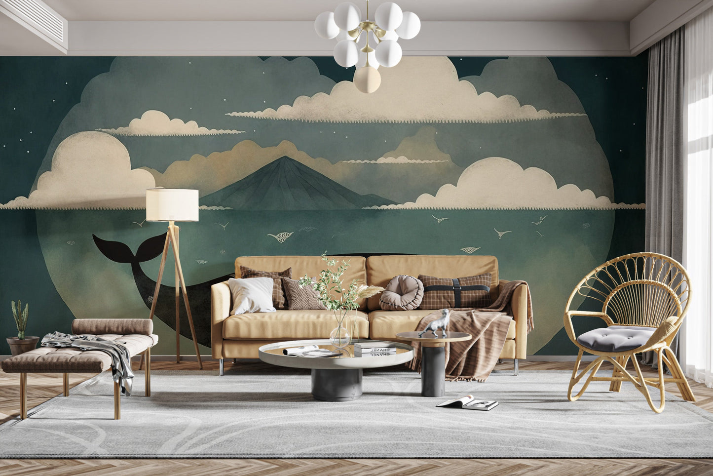 Mystical Marine Wall Mural - Giffywalls