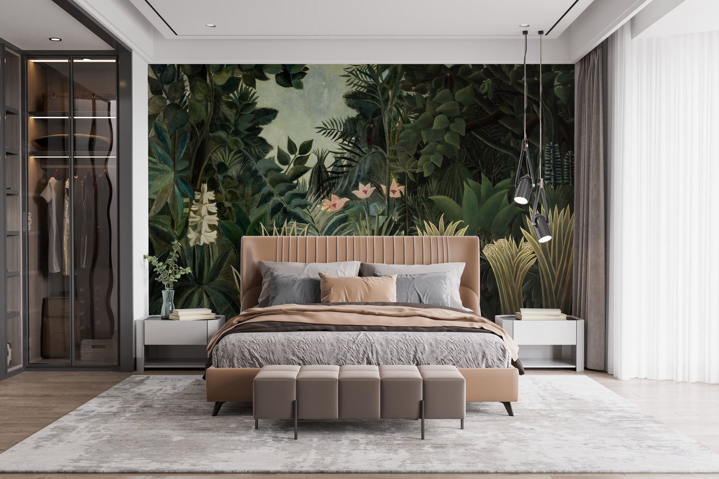 Lush Green Tropical Forest Wallpaper Murals - Giffywalls