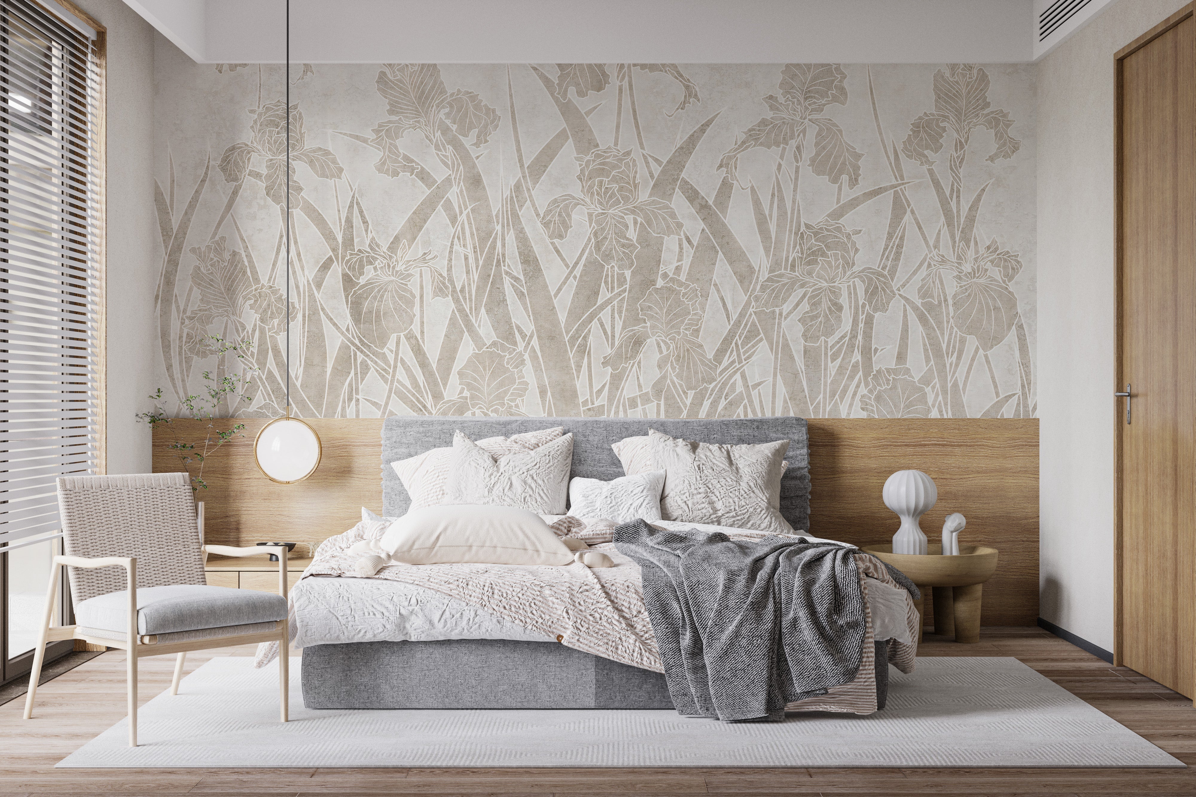 Blooming Flowers and Shrubs Wallpaper Murals - Giffywalls