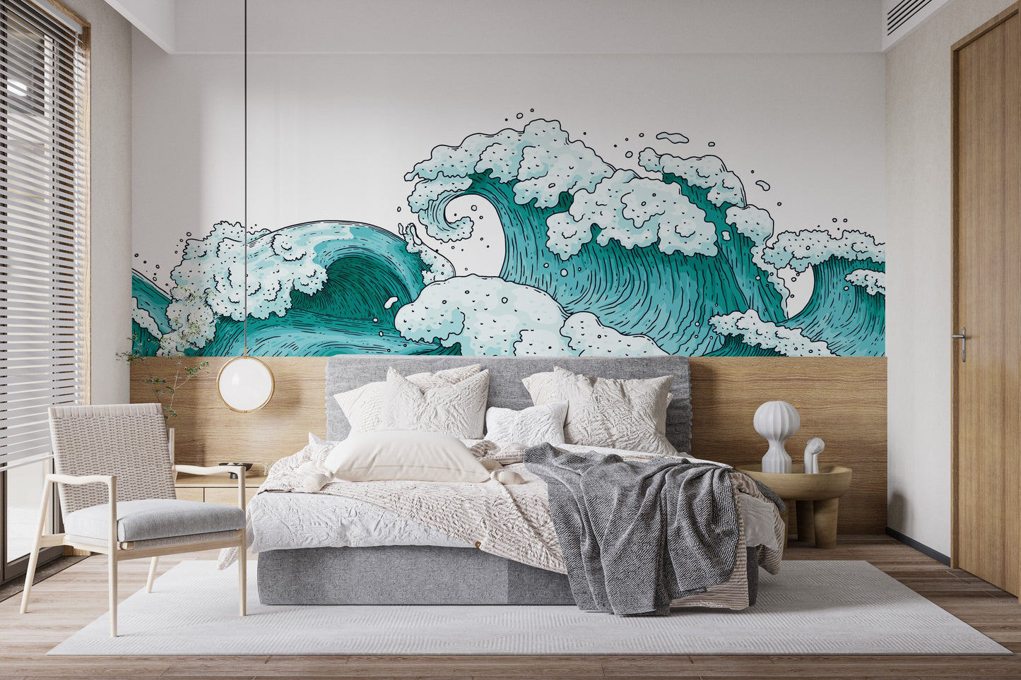 Ocean Waves Abstract Wallpaper Murals - Giffywalls