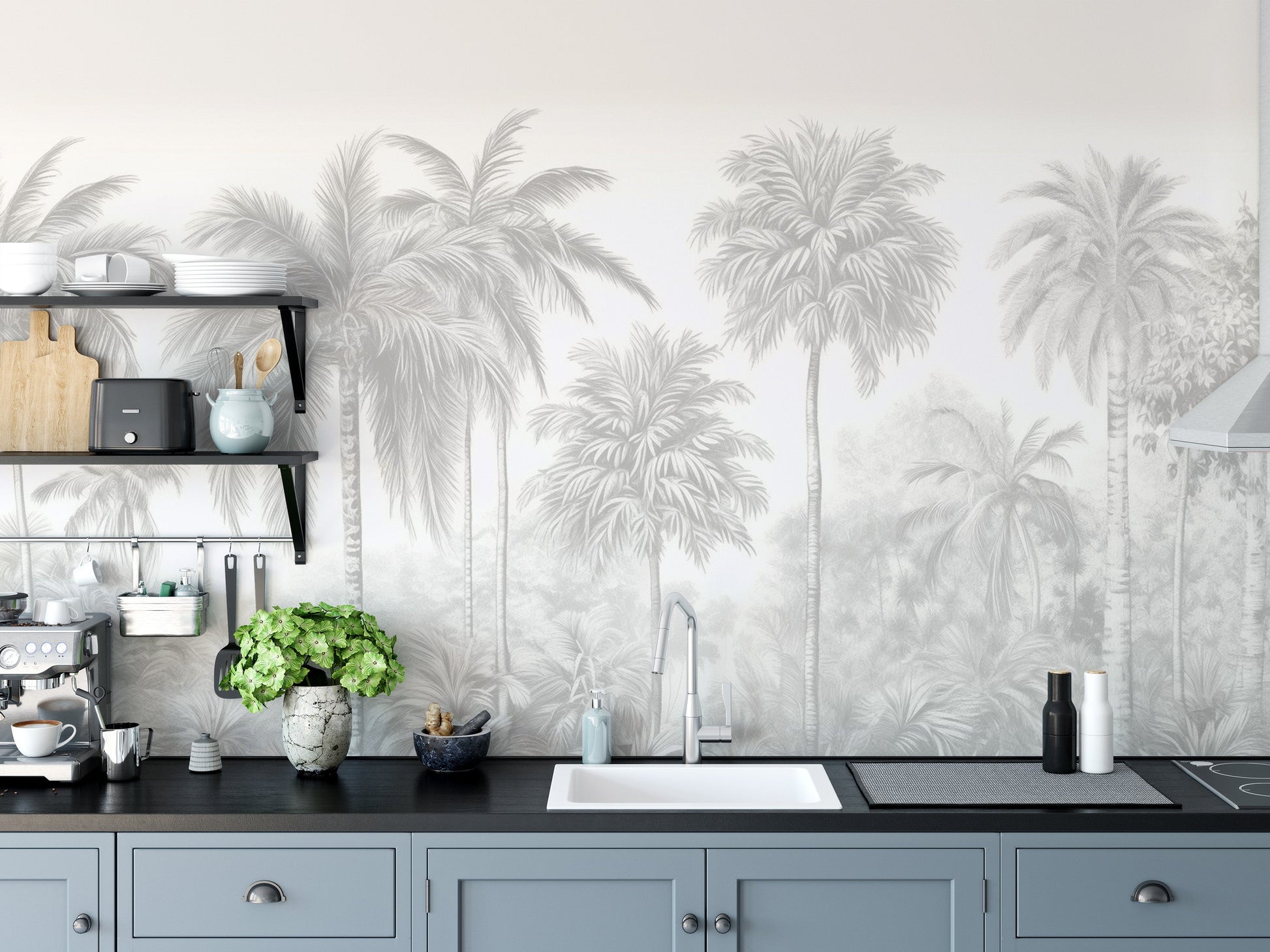 Palm Tree Wallpaper Mural - Giffywalls