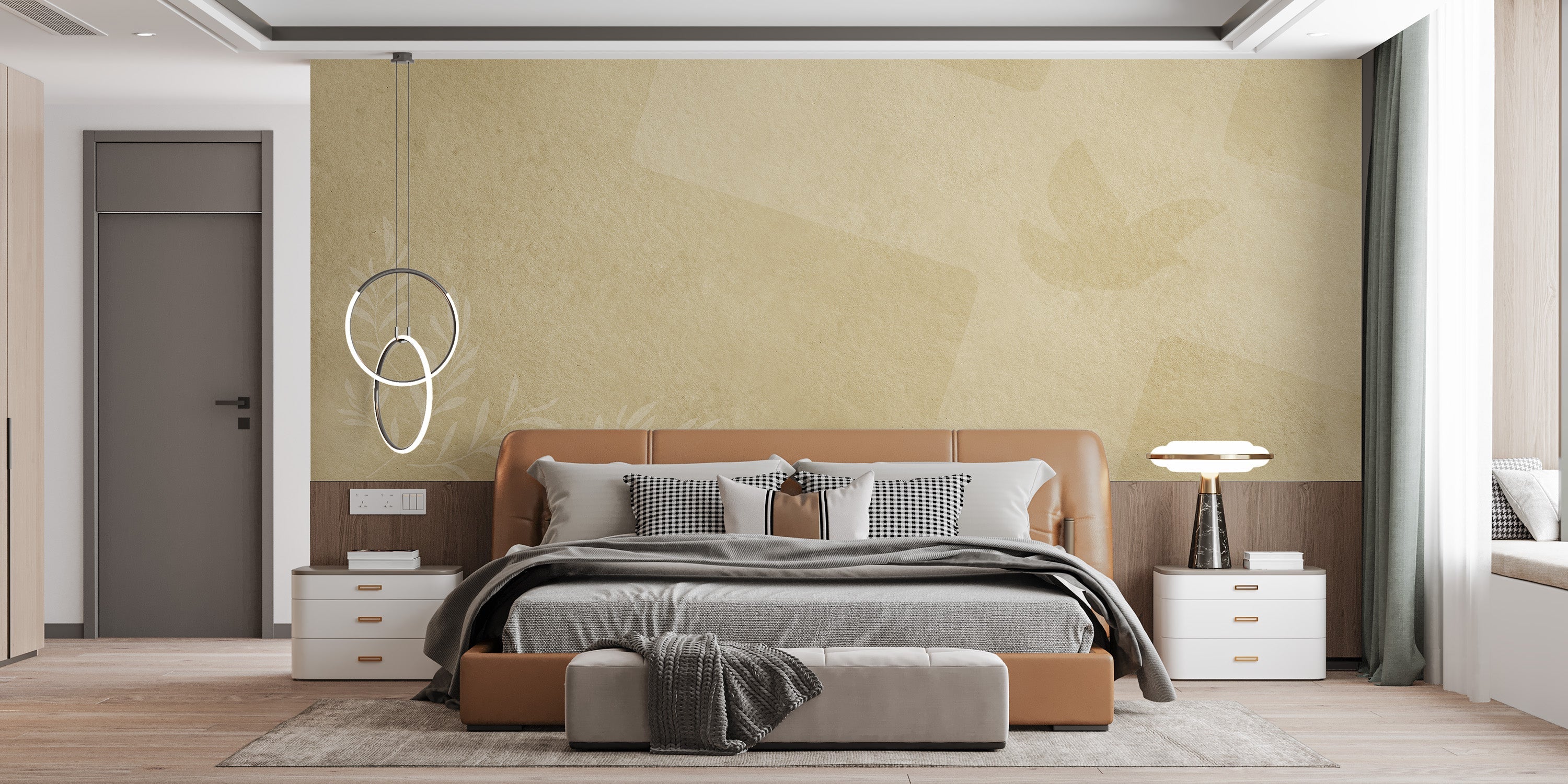 Religious Dove Olive Cross Wall Mural - Giffywalls