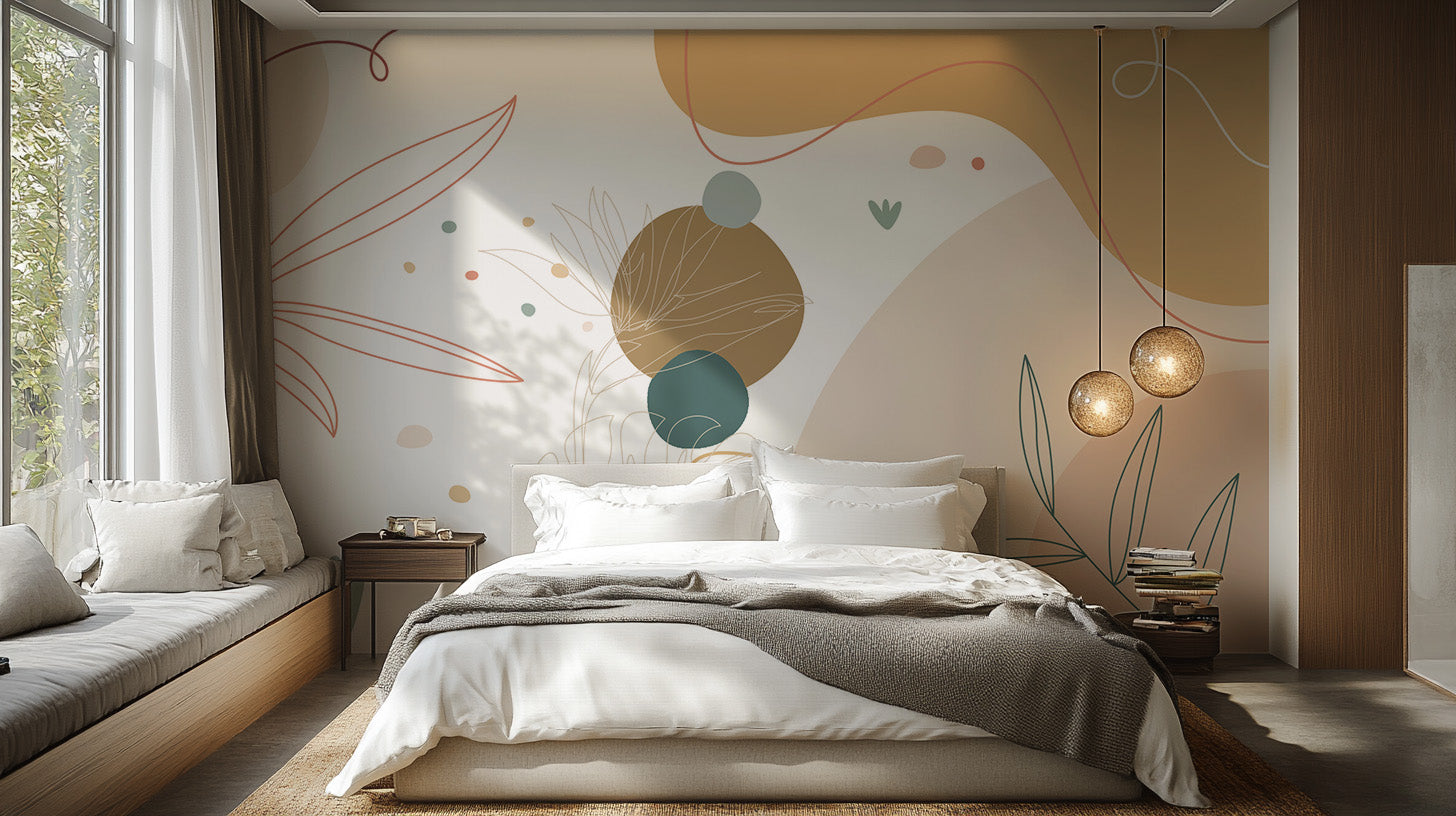 Abstract Terrain Mural Wallpaper for bold decor