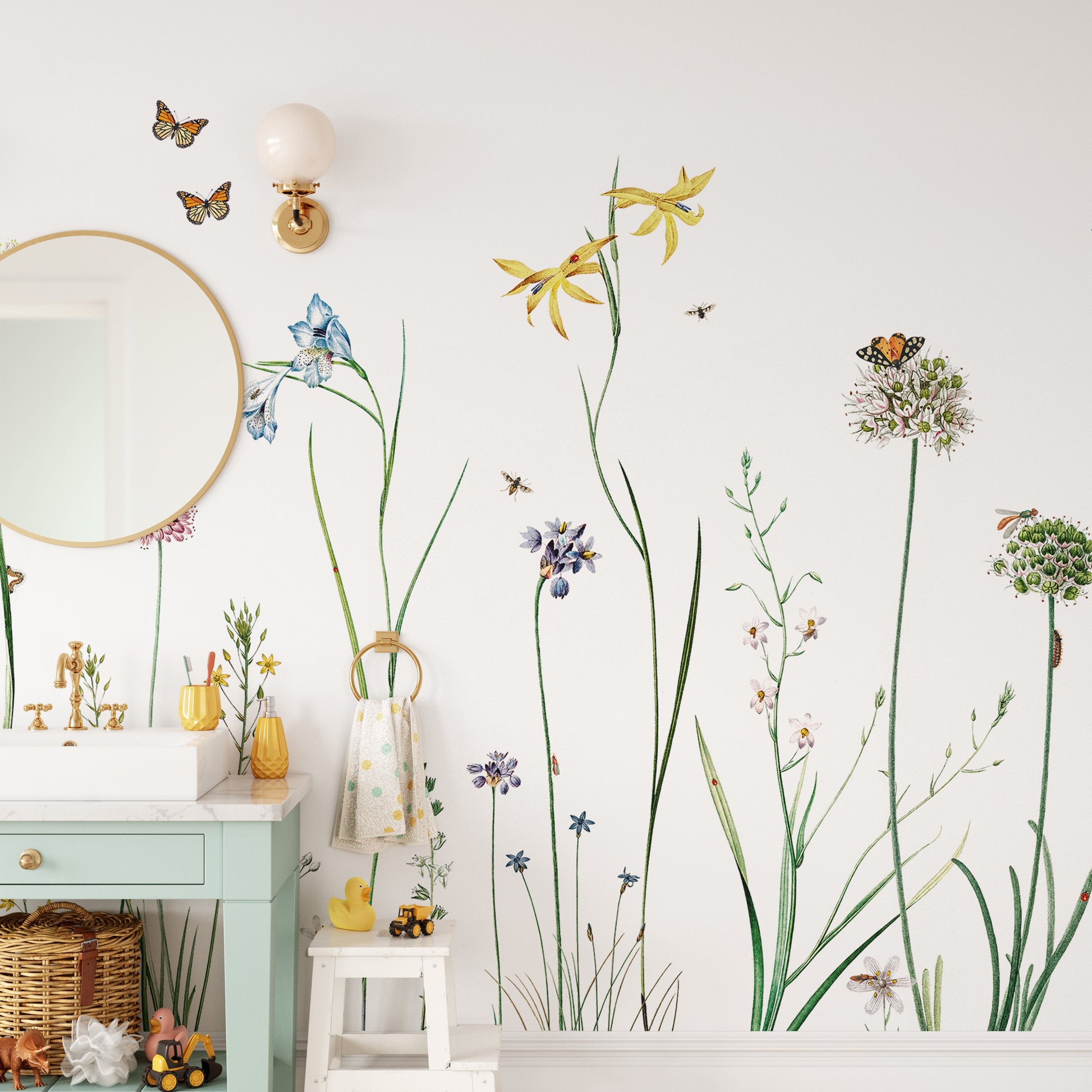 Butterfly Garden Wallpaper Murals - Giffywalls