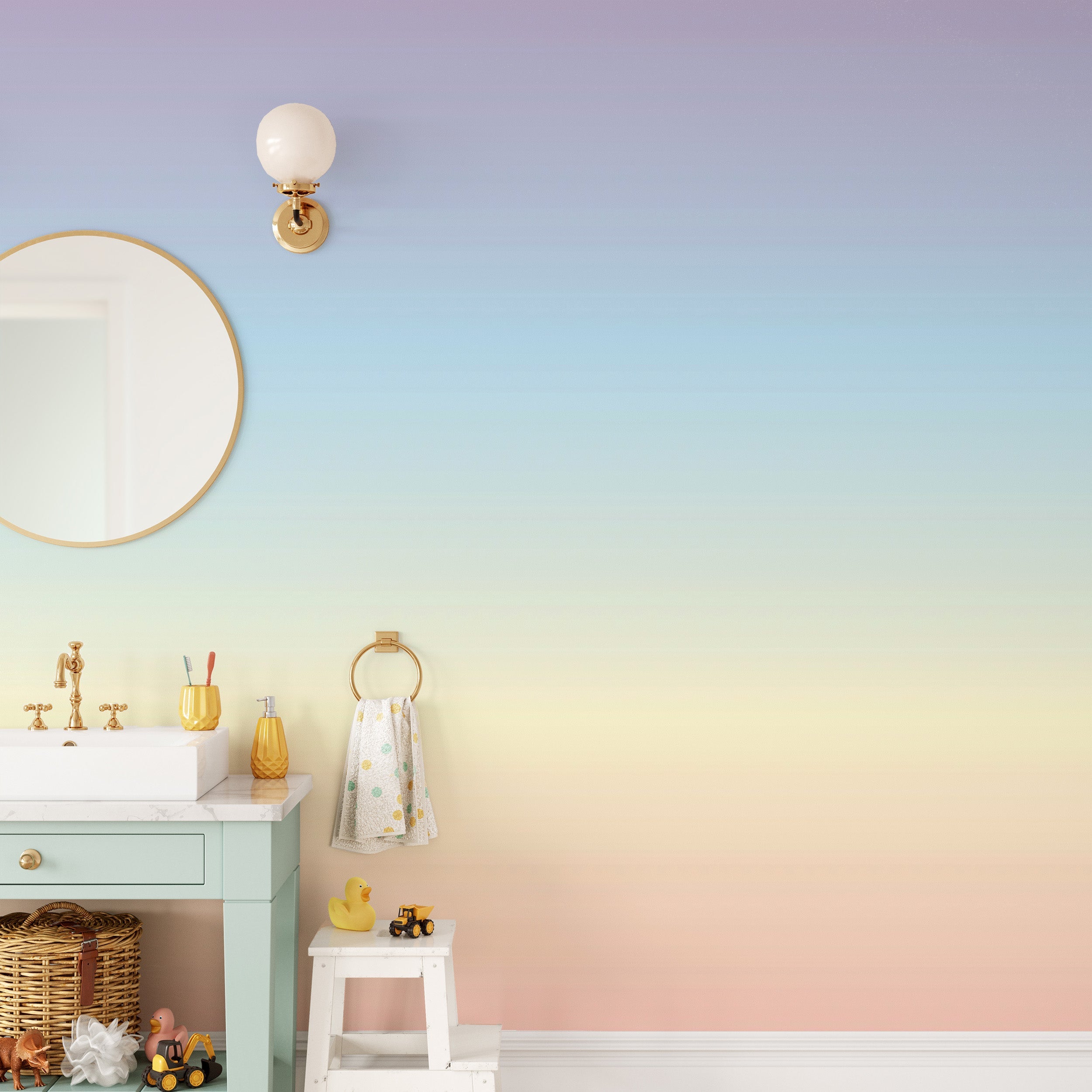 Pastel Ombre Wallpaper Mural - Giffywalls