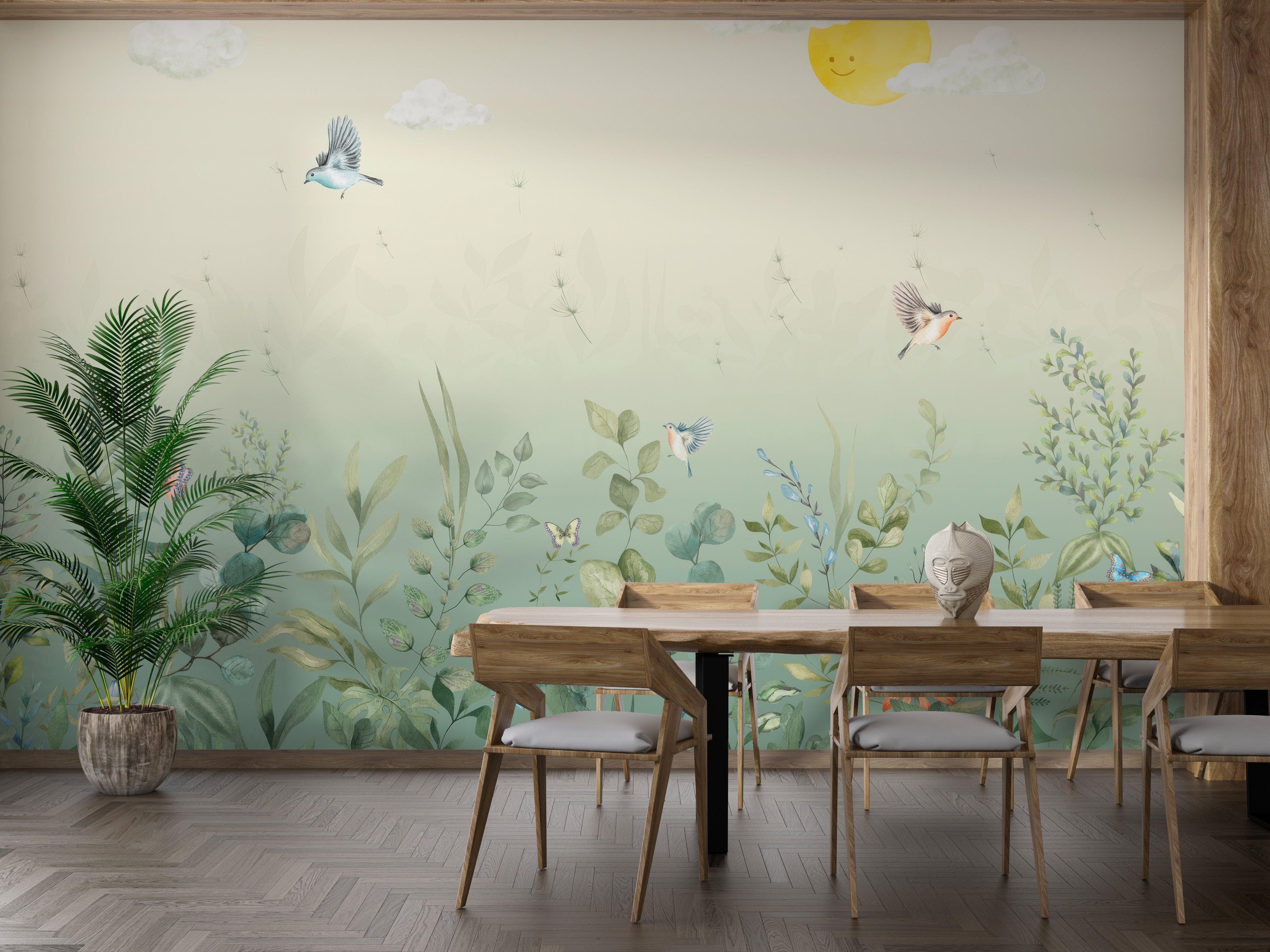 Fluttering Harmony Wall Mural - Giffywalls