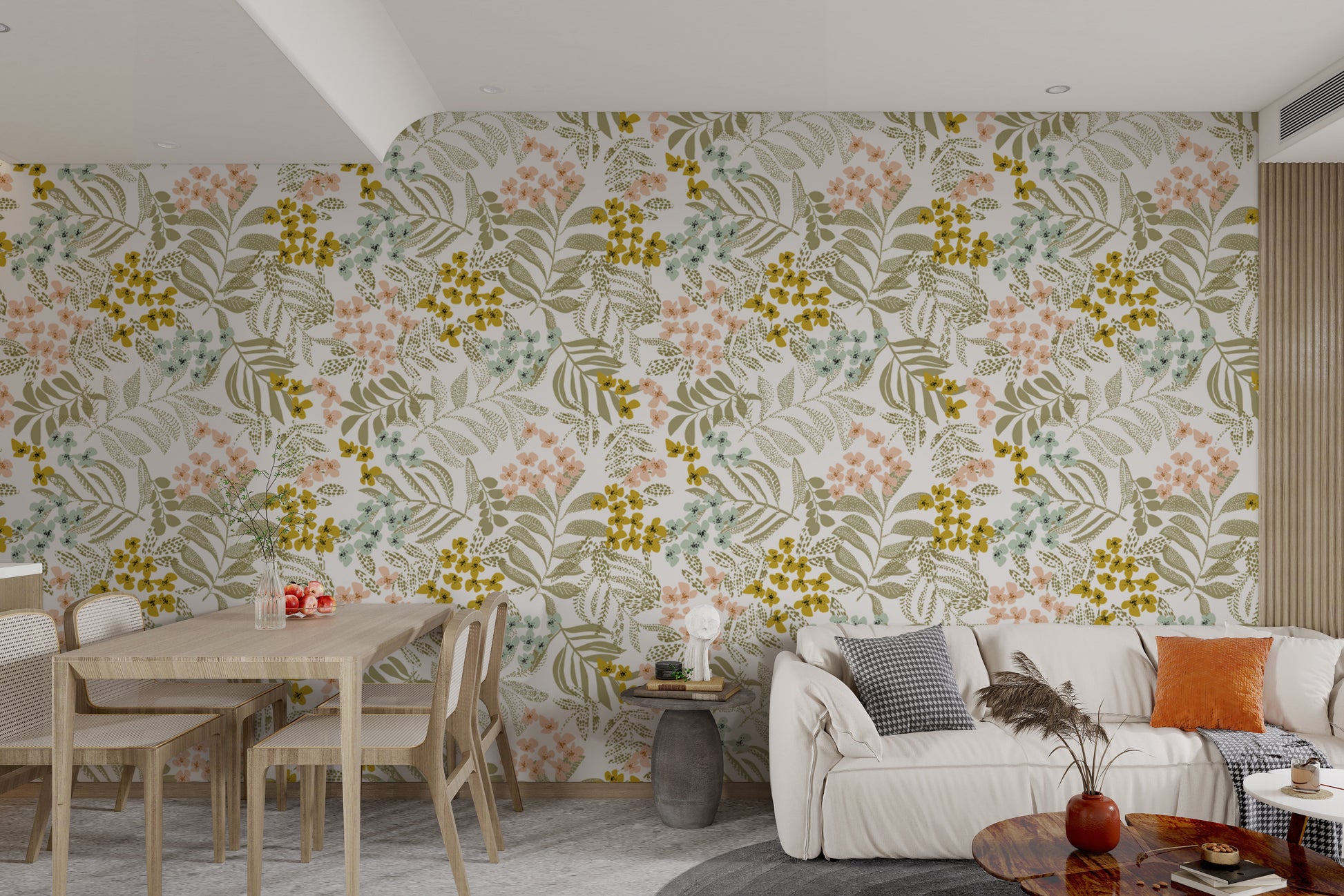 Blossoming Abstract Nature Wallpaper Mural
